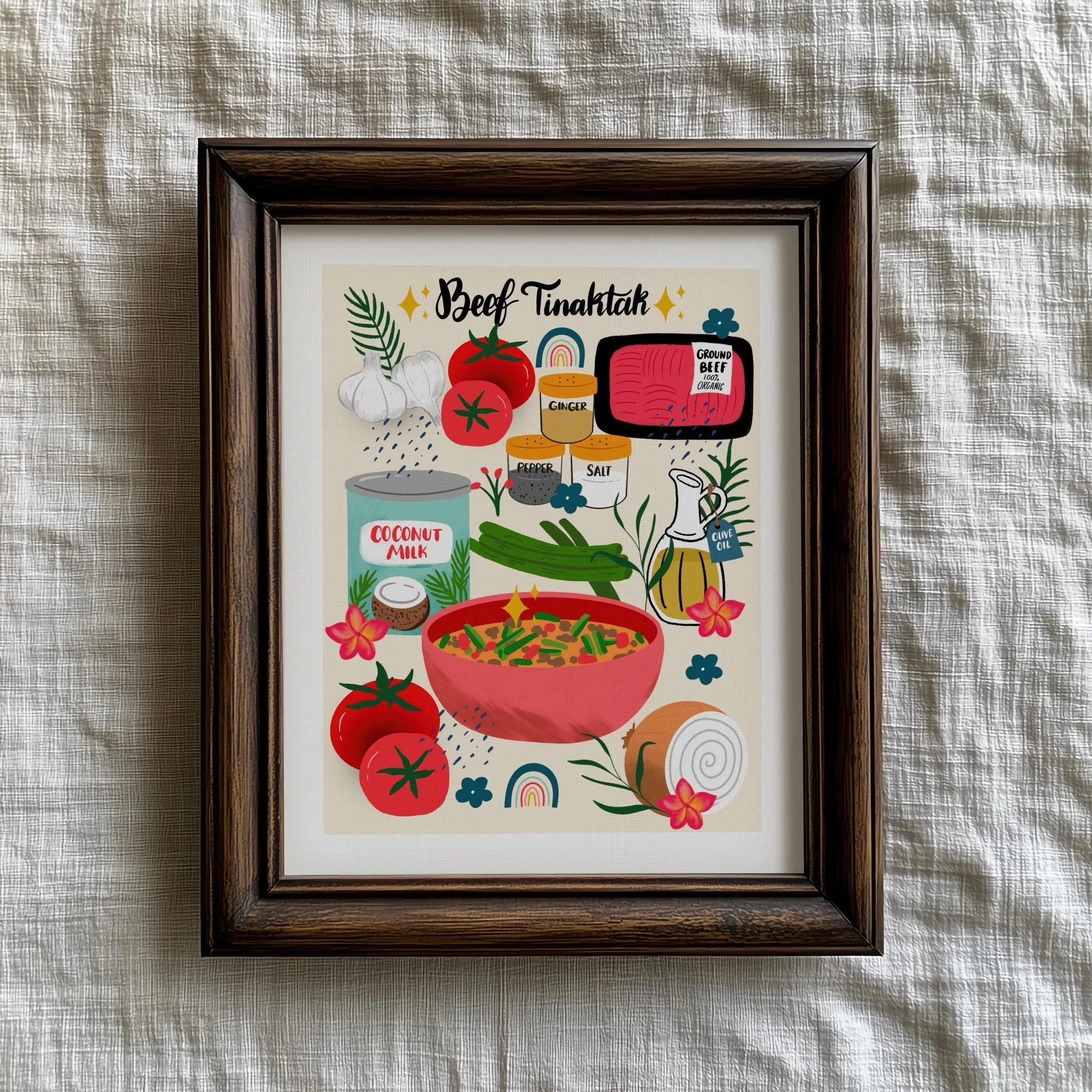 1. PSD - Dark Wood Frame on Linen-3.jpg