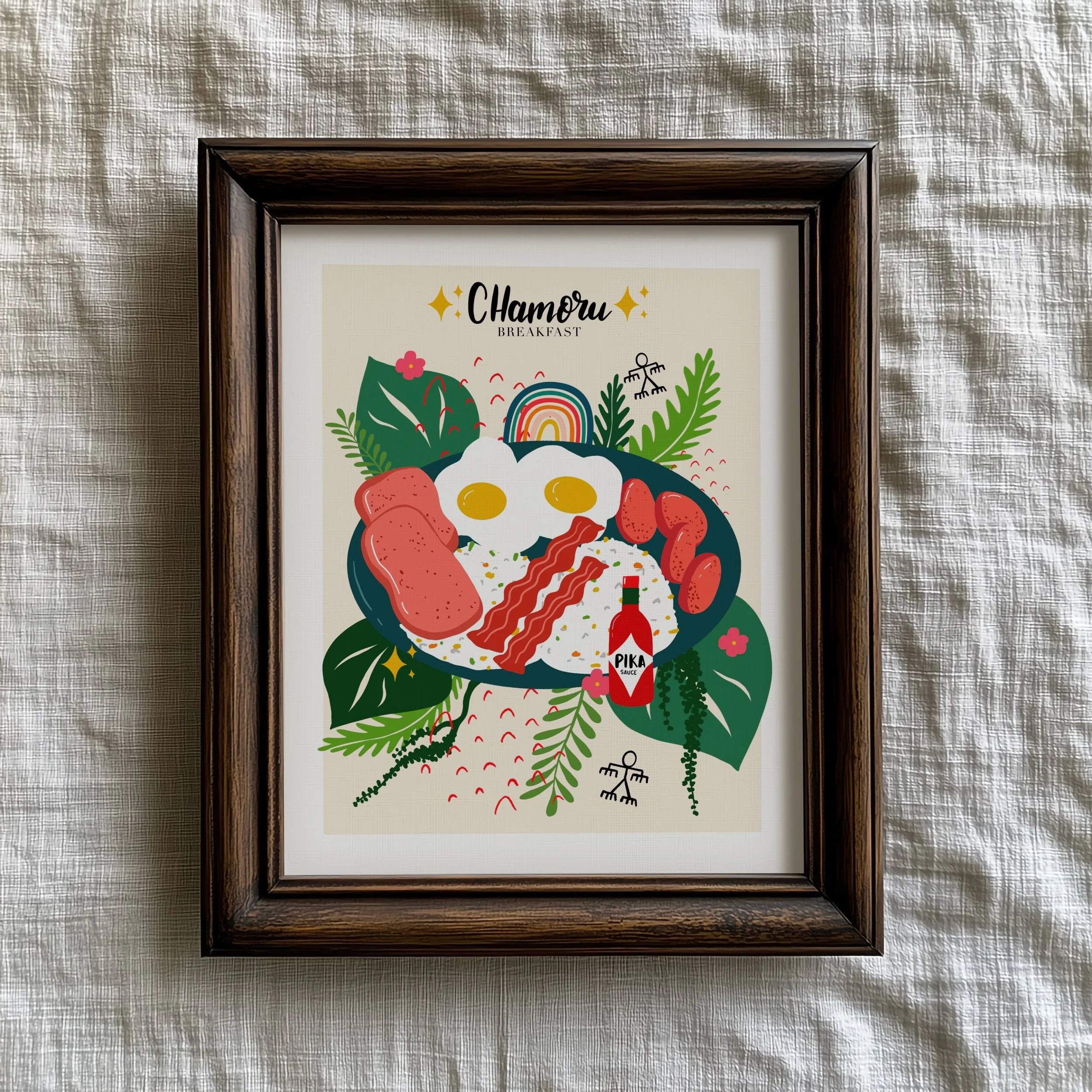 1. PSD - Dark Wood Frame on Linen-2.jpg