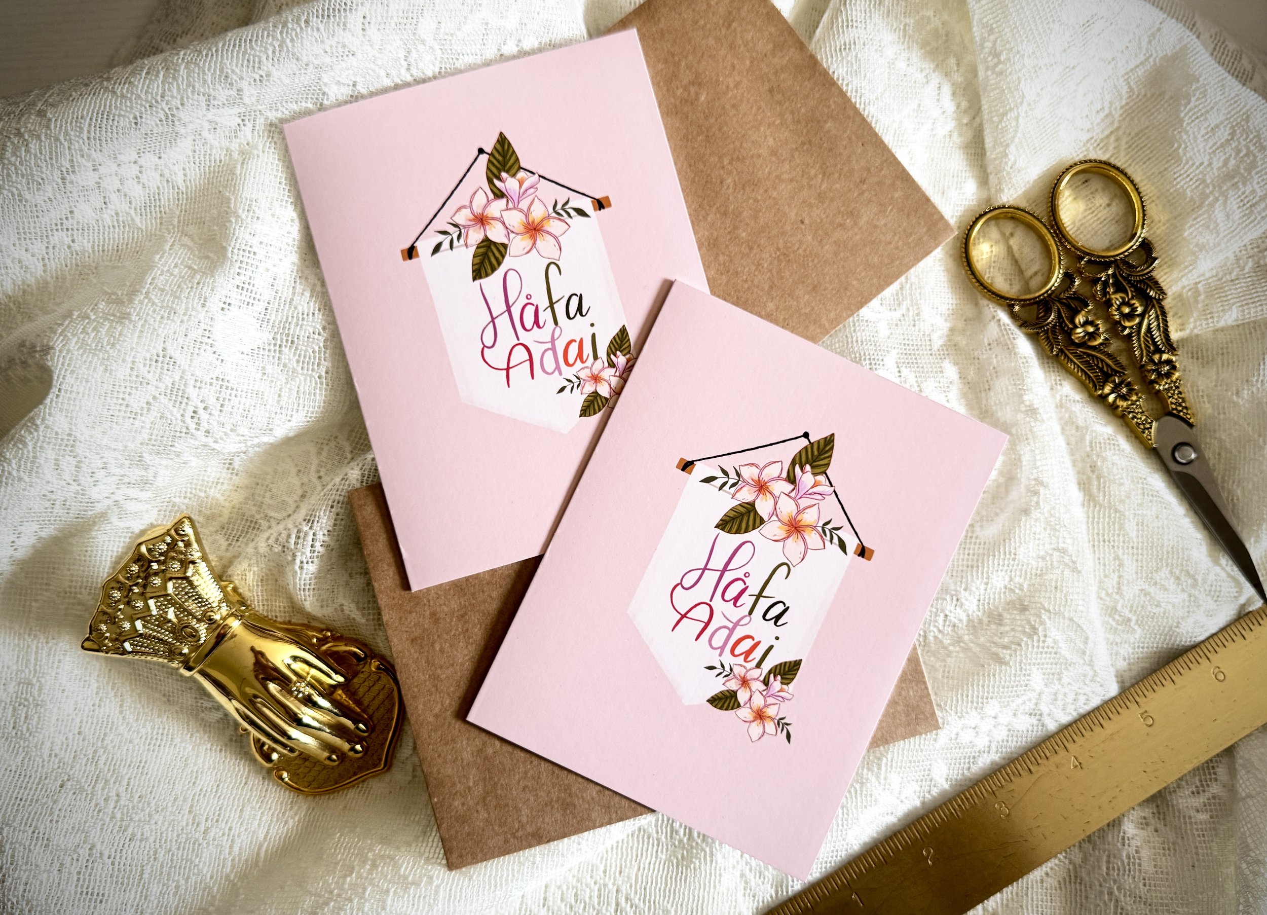 Hafa Adai Banner Greeting Card