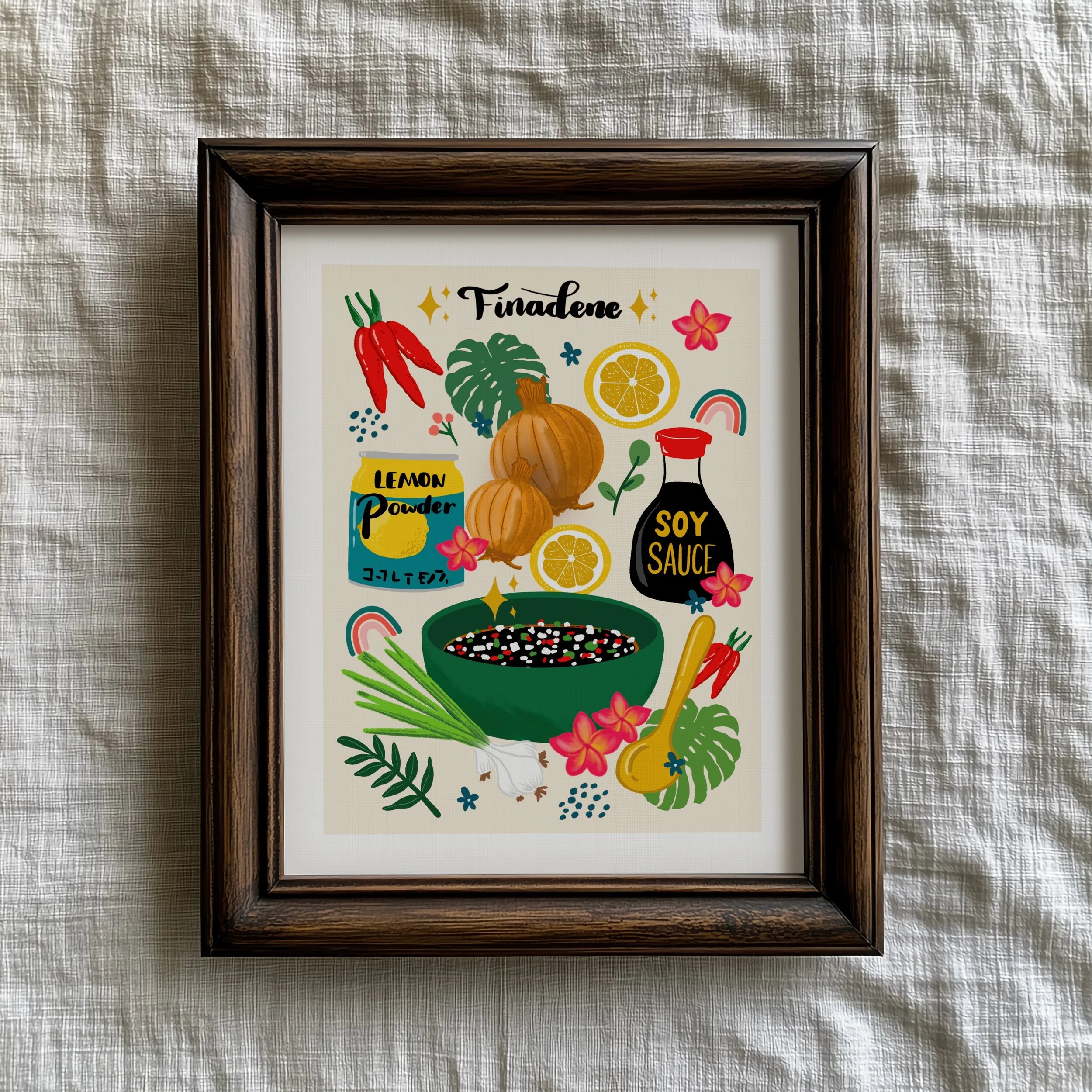 1. PSD - Dark Wood Frame on Linen-4.jpg