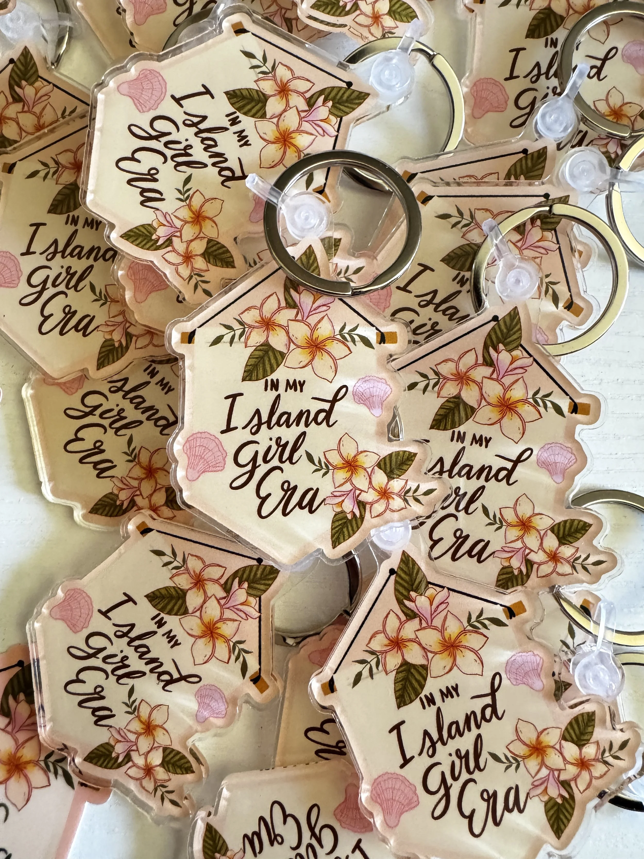 In my Island Girl Era Acrylic Keychain