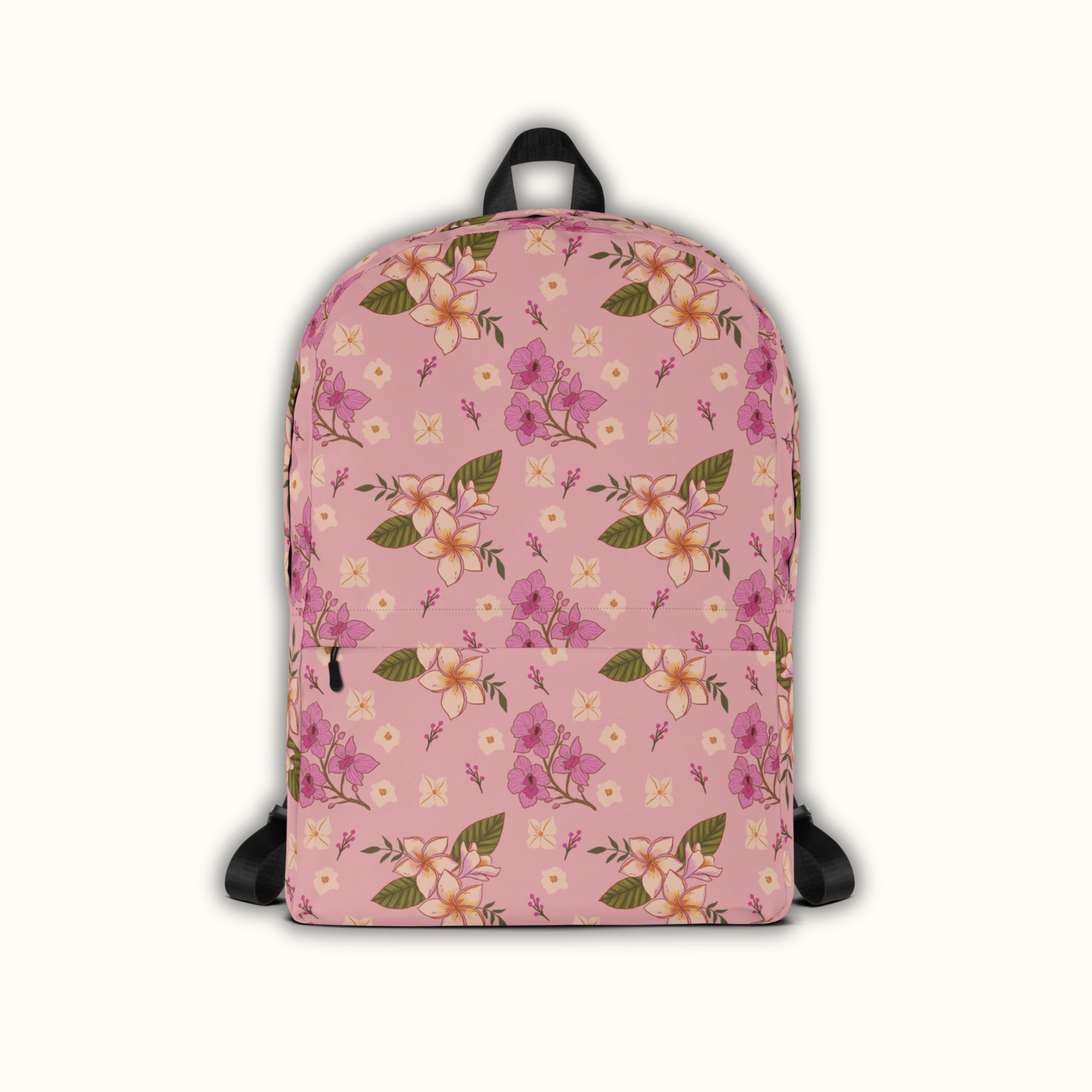 Plumeria Orchid Island-Inspired Backpack
