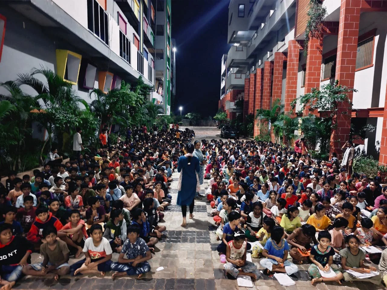 Some of the 1,400 rescued kids at our main children's home