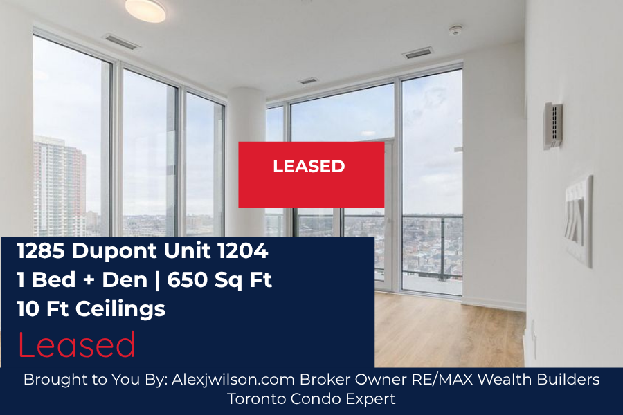 How to Lease Your Toronto Condo Faster—and for More Money (1285 Dupont Unit 1204 Toronto Ontario)