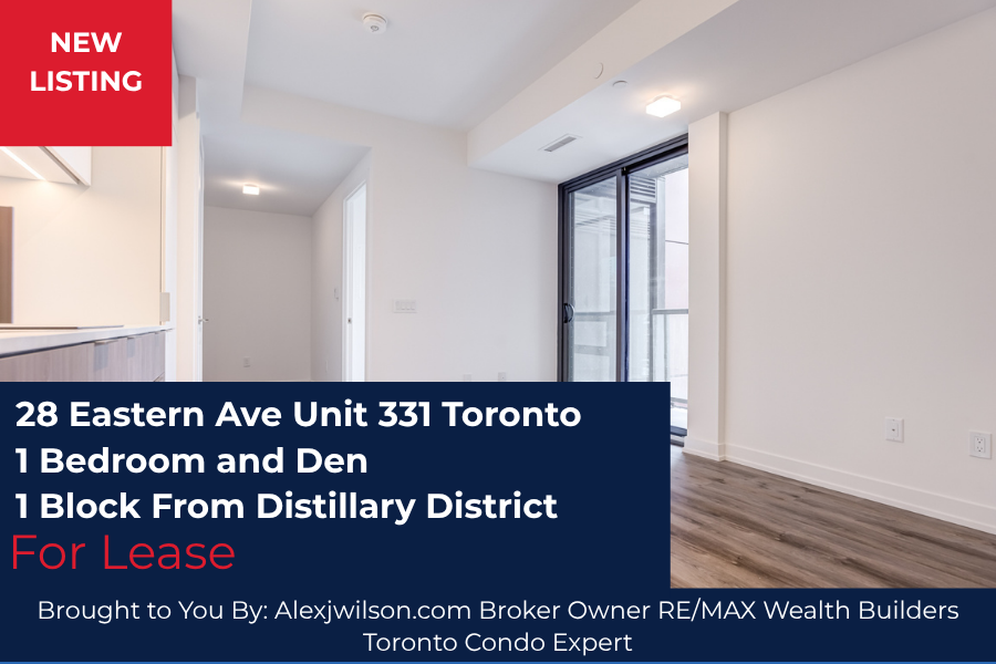 1-Bedroom + Den Condo for Lease at 28 Eastern in Toronto