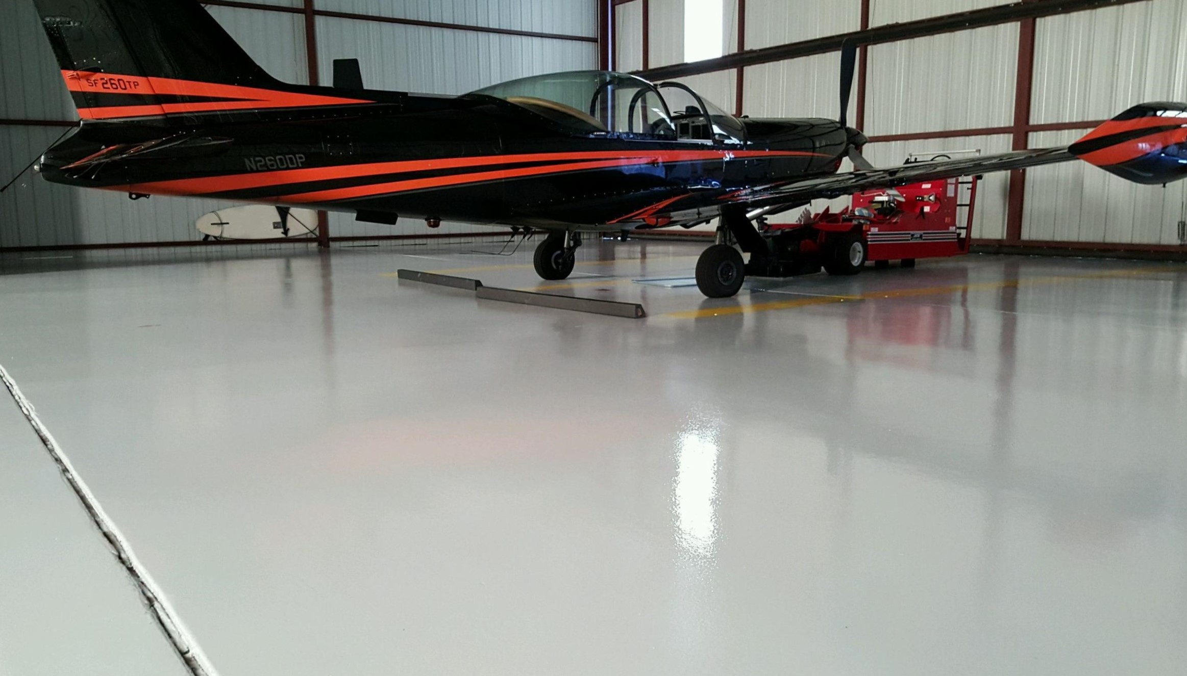 Solid Epoxy Airplane Hangar