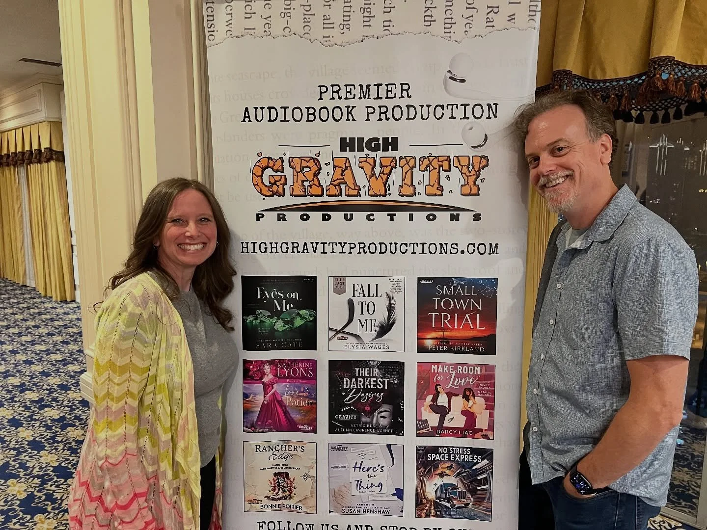 A sweet start to LoveNVegas!! Day 1 &amp; 2: a warm welcome from @wildandwindybookevent, quality time with some of the amazing audiobook narrators we have the honor of working with, setting up our booth and getting to meet IRL the incredibly talented