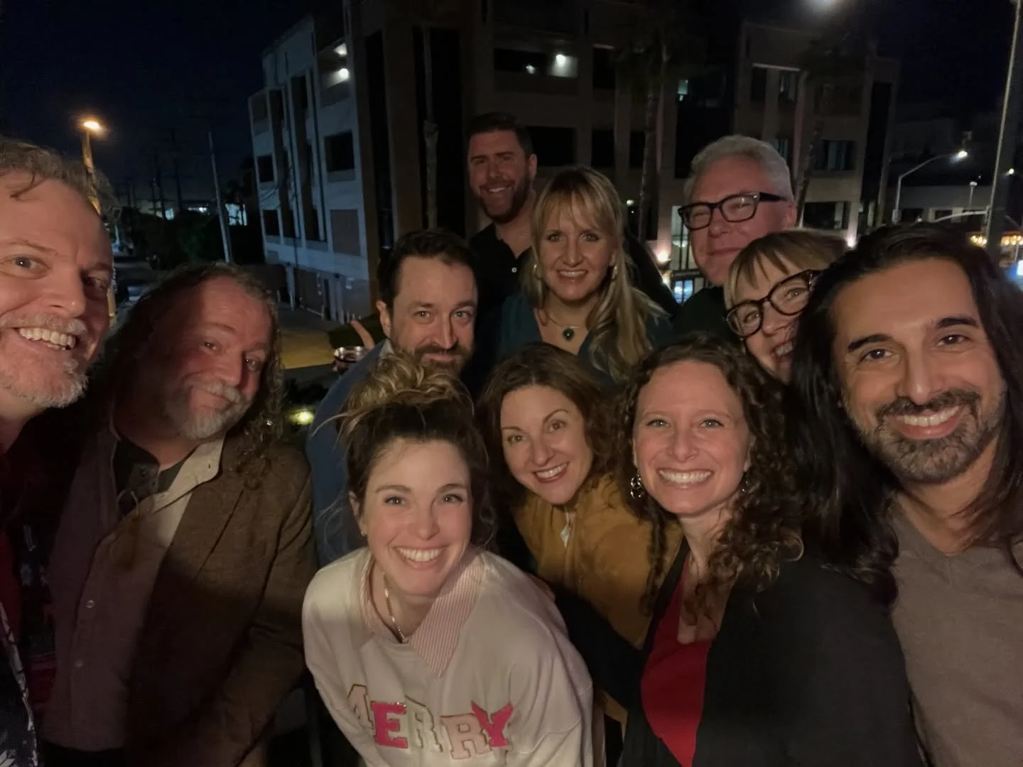 Thank you @vikasadam and Paul for the lovely holiday party and tree decorating! Spending the evening with so many talented narrators and friends, fills our hearts with such joy!! ❤️🎄