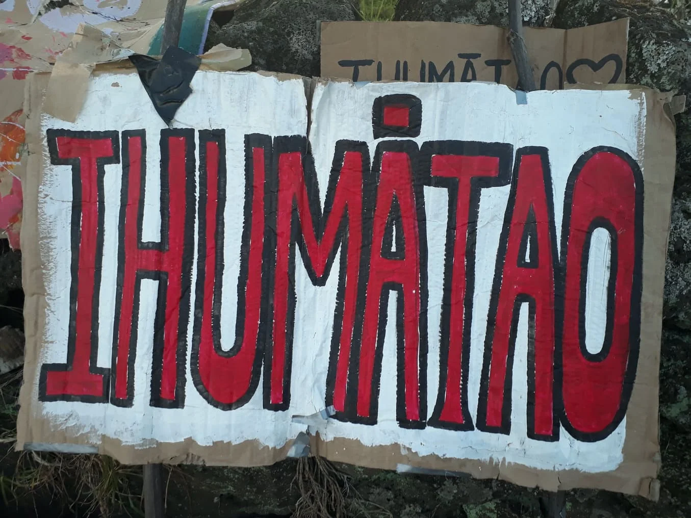 Banner from demonstration