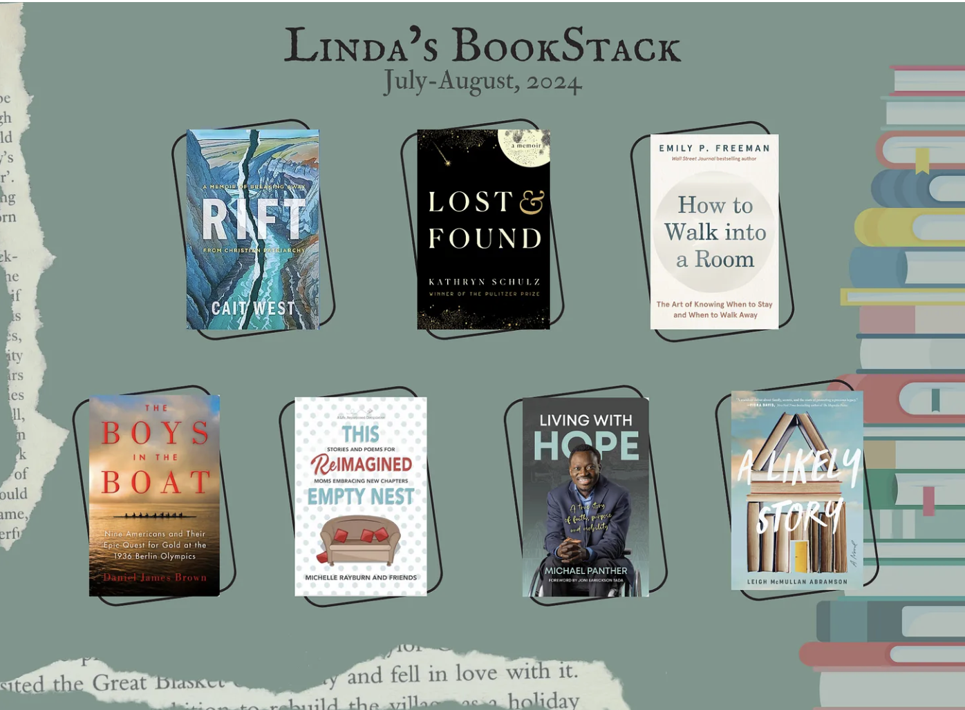 My BookStack, July and August