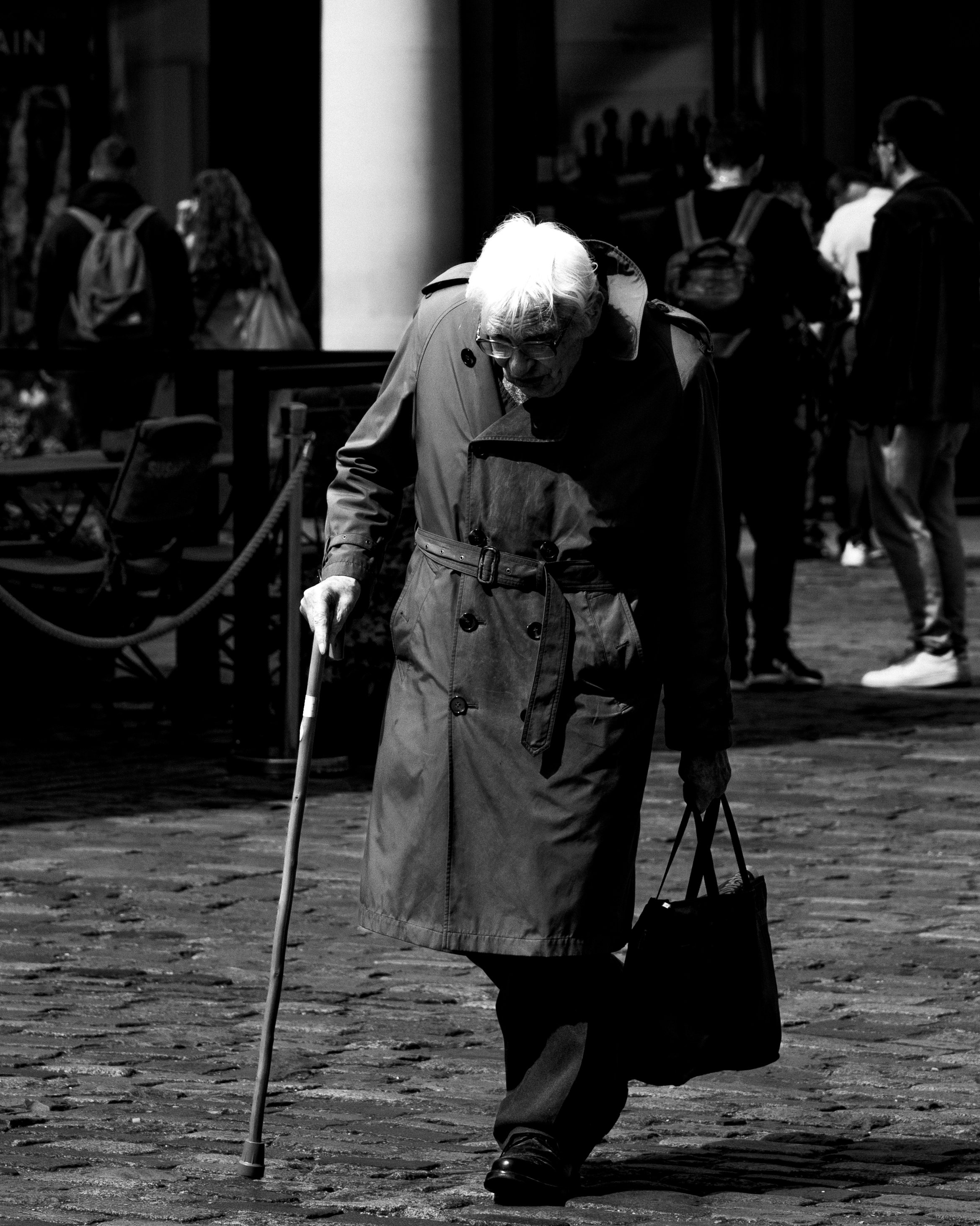 Man through Covent Garden 