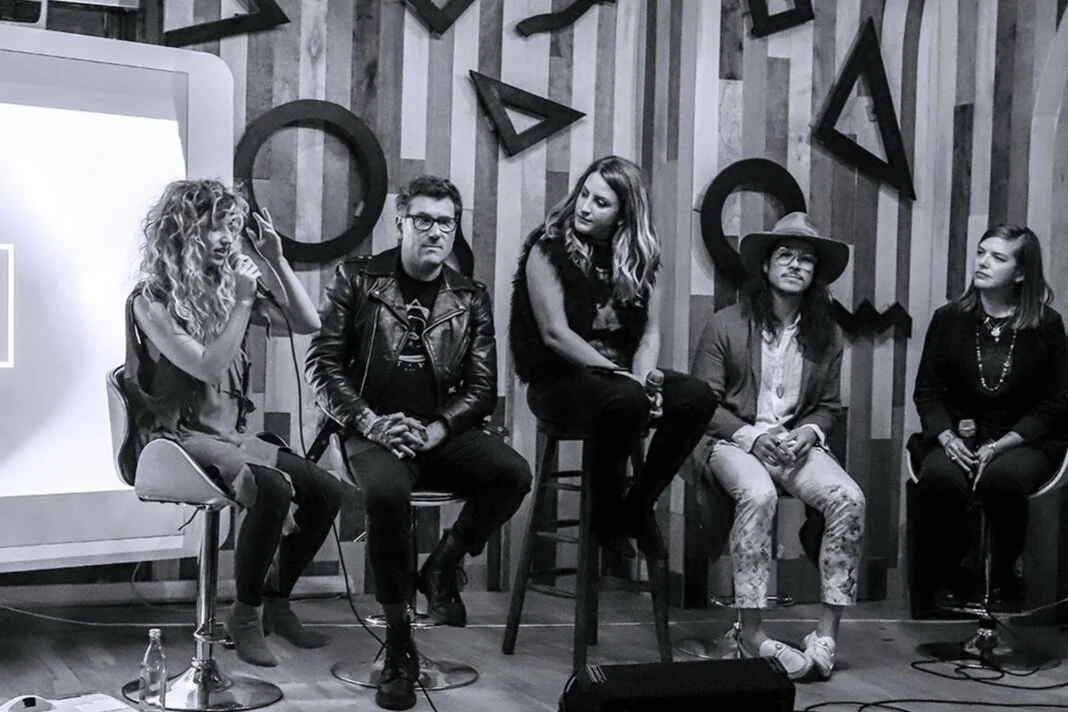 From left: Taraka Larson, Mitch Horowitz, Jennifer Sodini, Nick Onken and Melinda Lee Holm. Photography by Kevin McGann