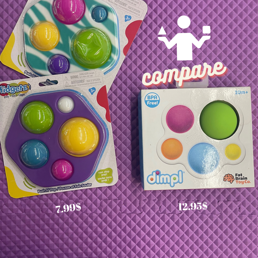 graded fine motor fun toy. bigger dot is easiest.