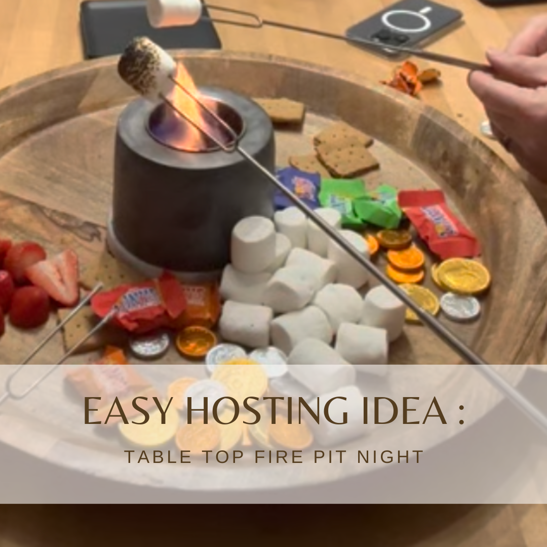 Tabletop Fire Pit: Easy Hosting Idea