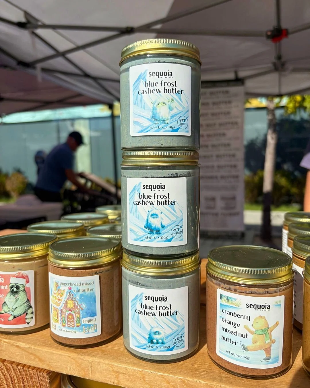 Warning: @sequoianutbutter holiday nut butters may cause excessive smiling, spontaneous spoonfuls, and deep seasonal joy 🎅✨

Try these limited time flavors: Pumpkin Pie, Cranberry Orange, Blue Frost Cashew, Gingerbread, and Peppermint Milkshake.

Al