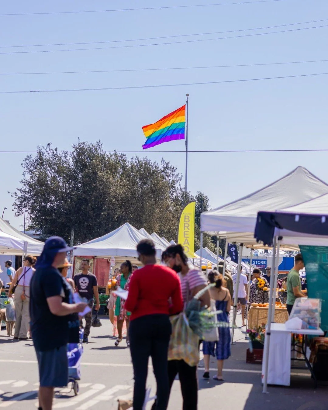 Happy Pride Month from the Hillcrest Farmers Market 🏳️&zwj;🌈 

These throwback pics from our days at Pride Plaza is a sweet reminder that the market has always been more than a place to shop. The market is a place for our community to gather, conne