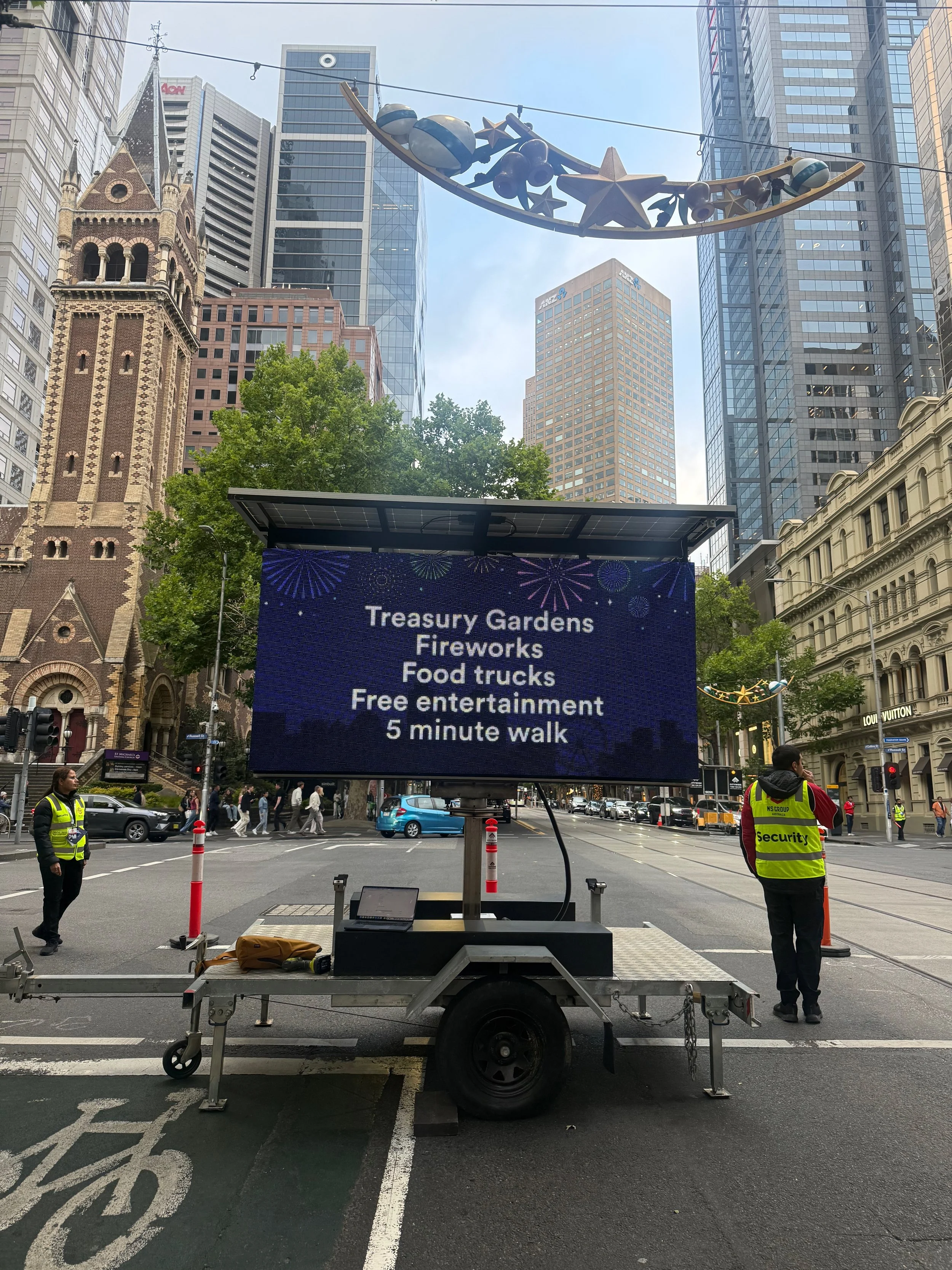 Video VMS - Graphic Ad Trailers - Solar ad Trailer - Graphic Signs - City of Melbourne