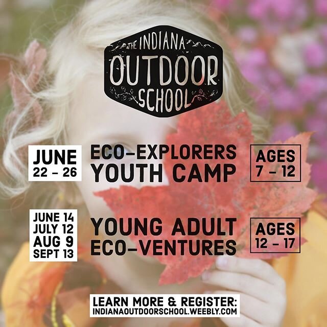 Registration open now! Limited enrollment available, sign up today! https://indianaoutdoorschool.weebly.com @natureworksfarm