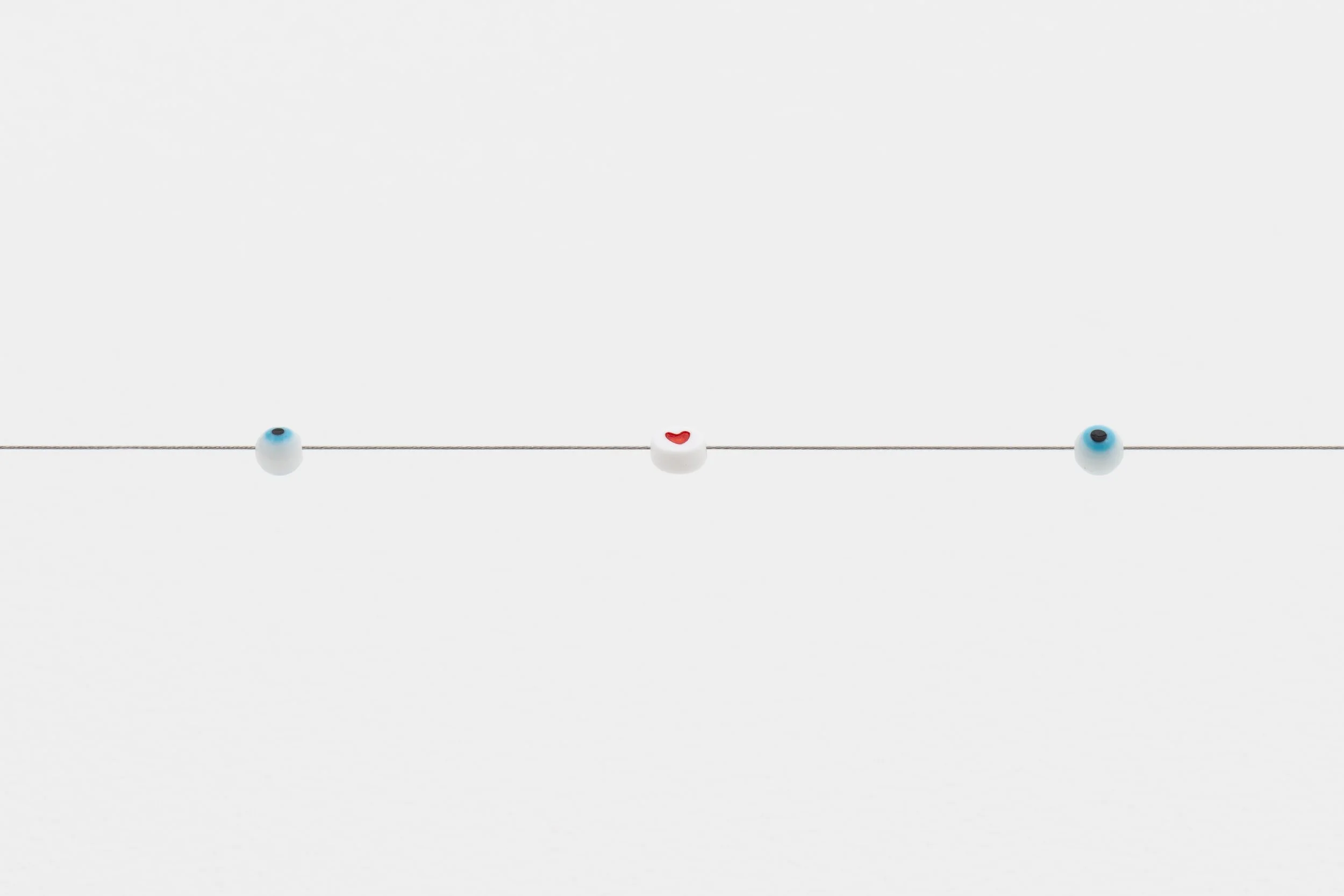small beads on a wire