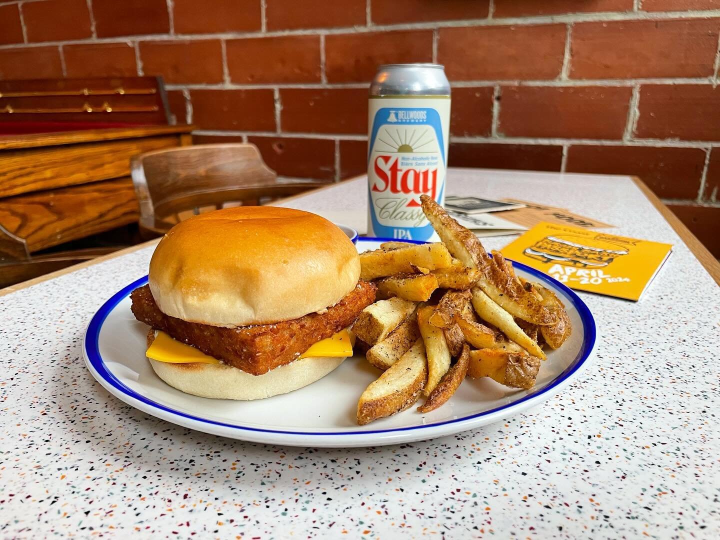 Filet-o-Veg Combo for lunch? 🍔🍟🥤

Our @hfxburgerbash sandwich, fries, soft drink ✨

10/10 🎳

Here from noon!!

@bellwoodsbeer 
@meatwalllet 
@nebahfx