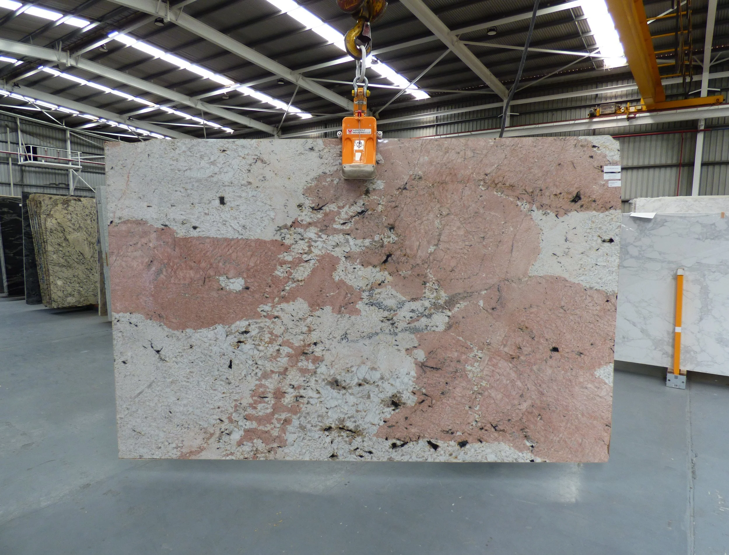 A slab of Caravellas Pink 20mm polished CP-0525