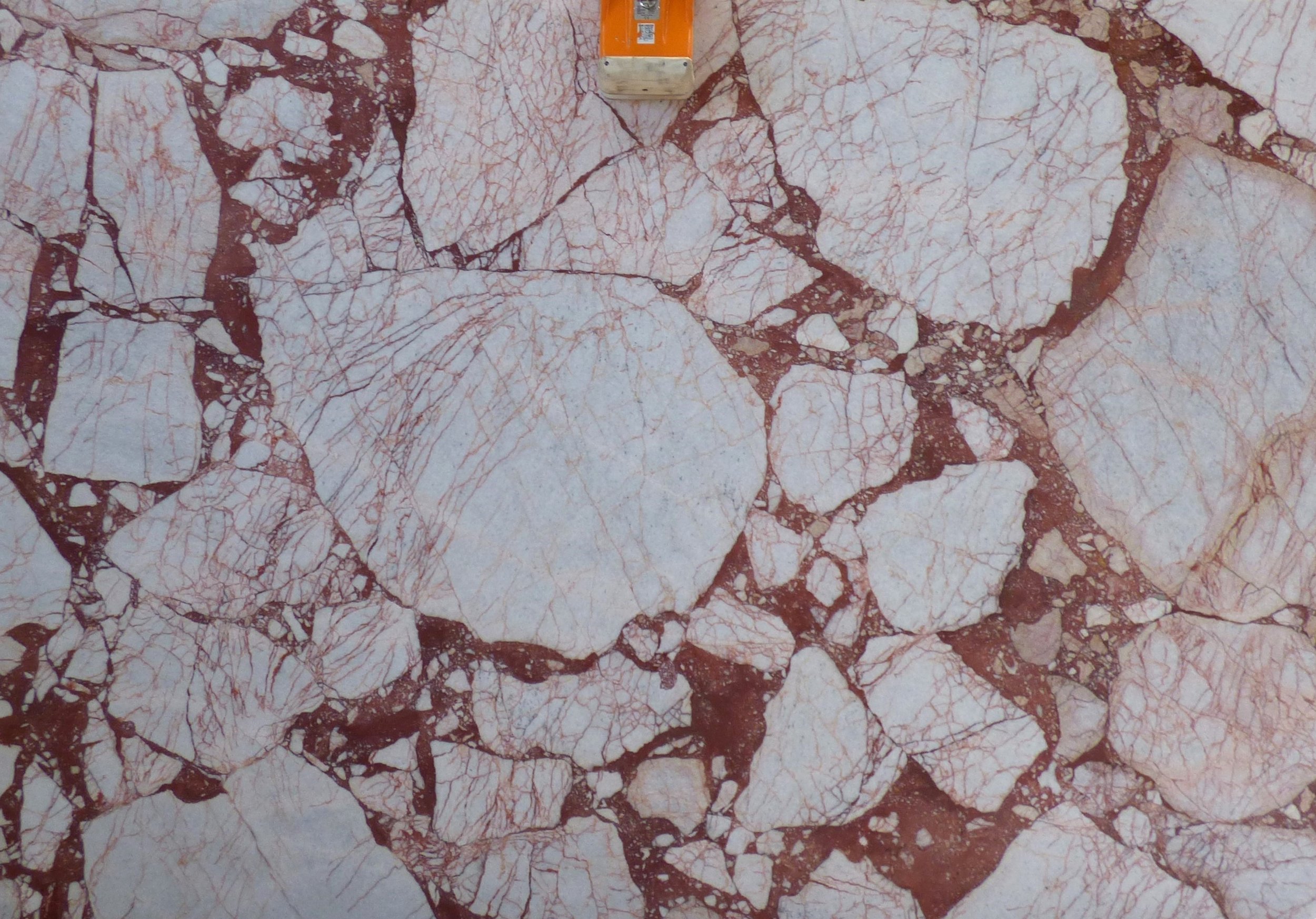 A slab of Breccia Rubino 20mm honed BR-1025