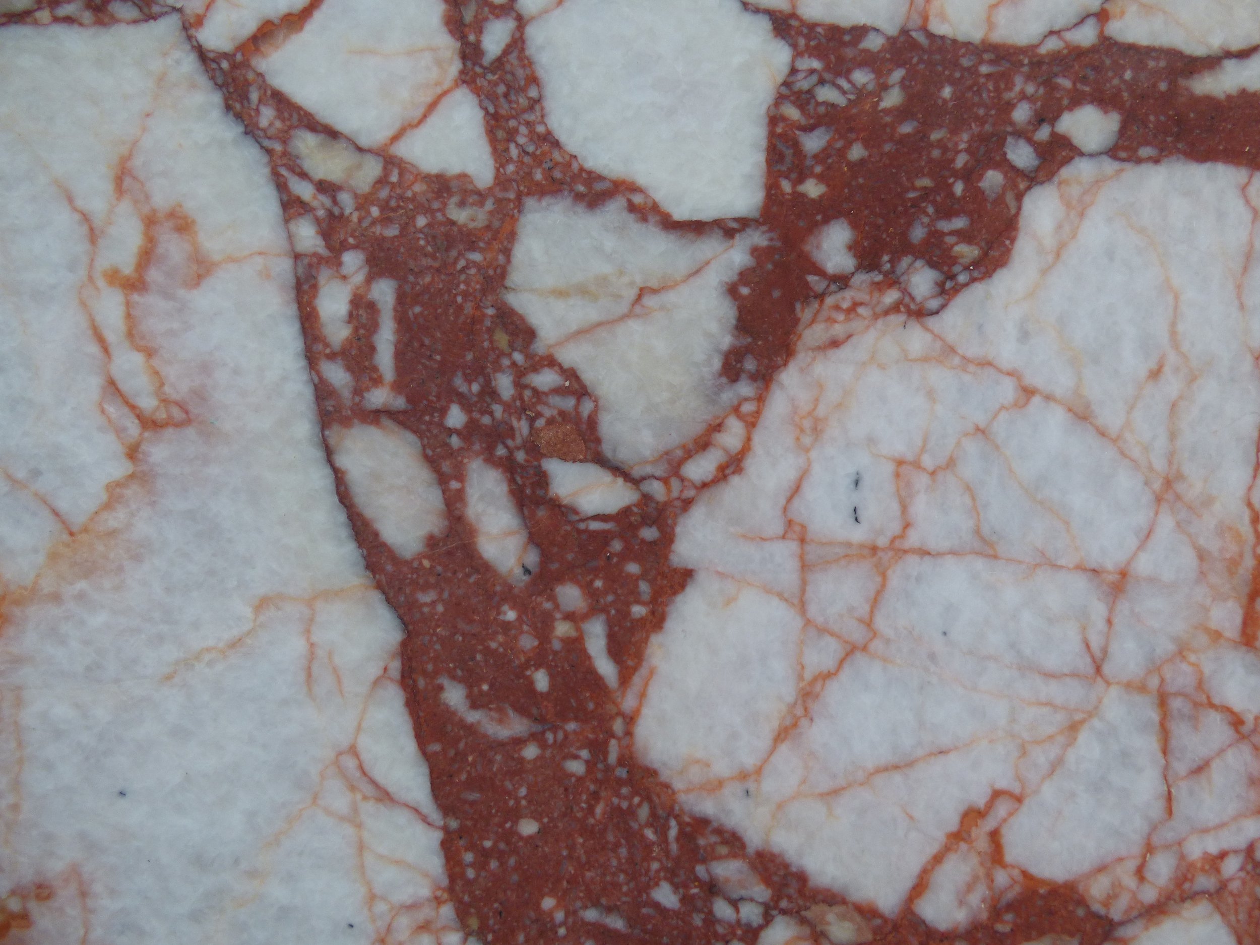 Close up Breccia Rubino 20mm honed BR-1025