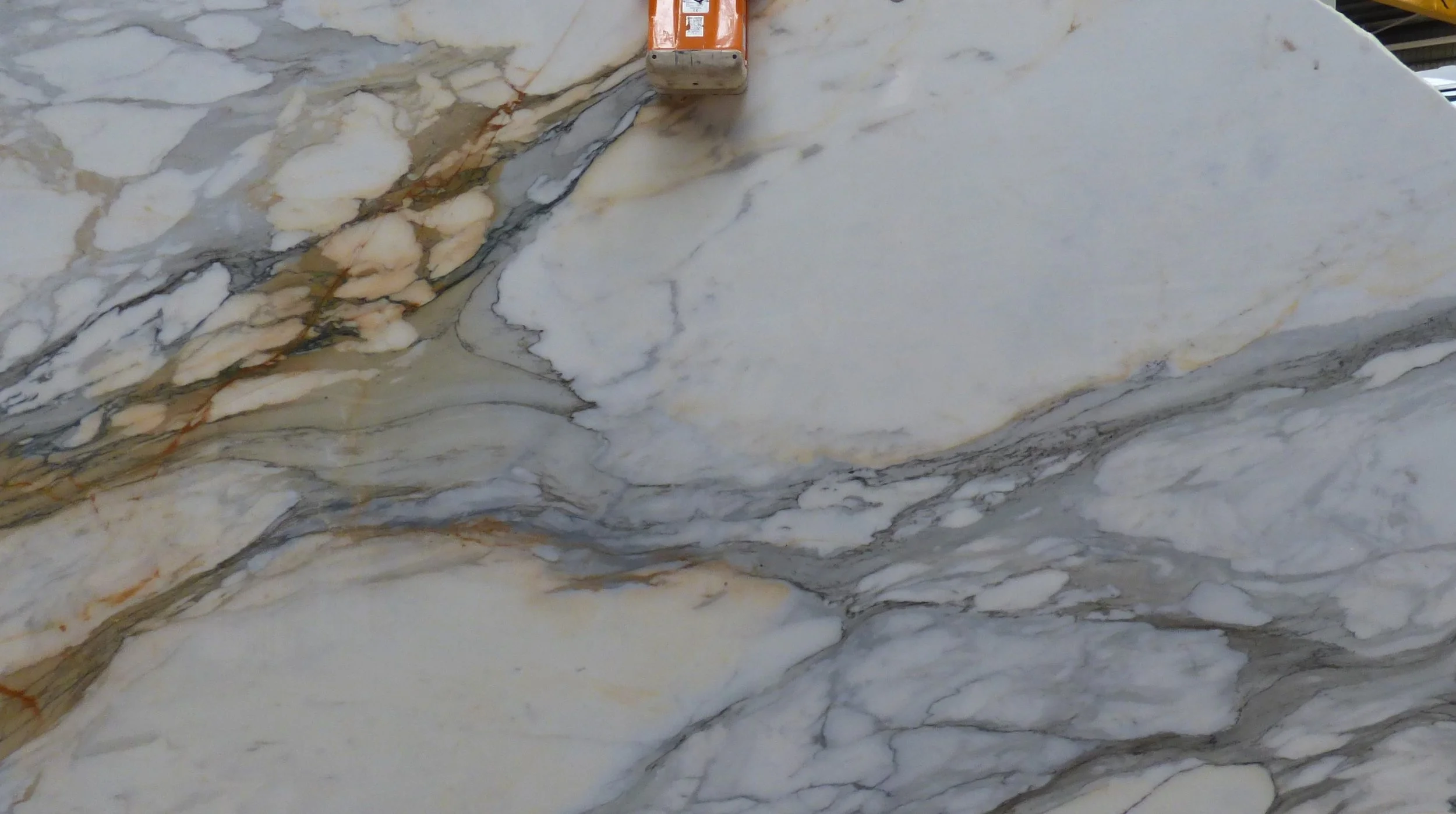 A slab of Calacatta Borghini Gold 20mm honed CBG-0226