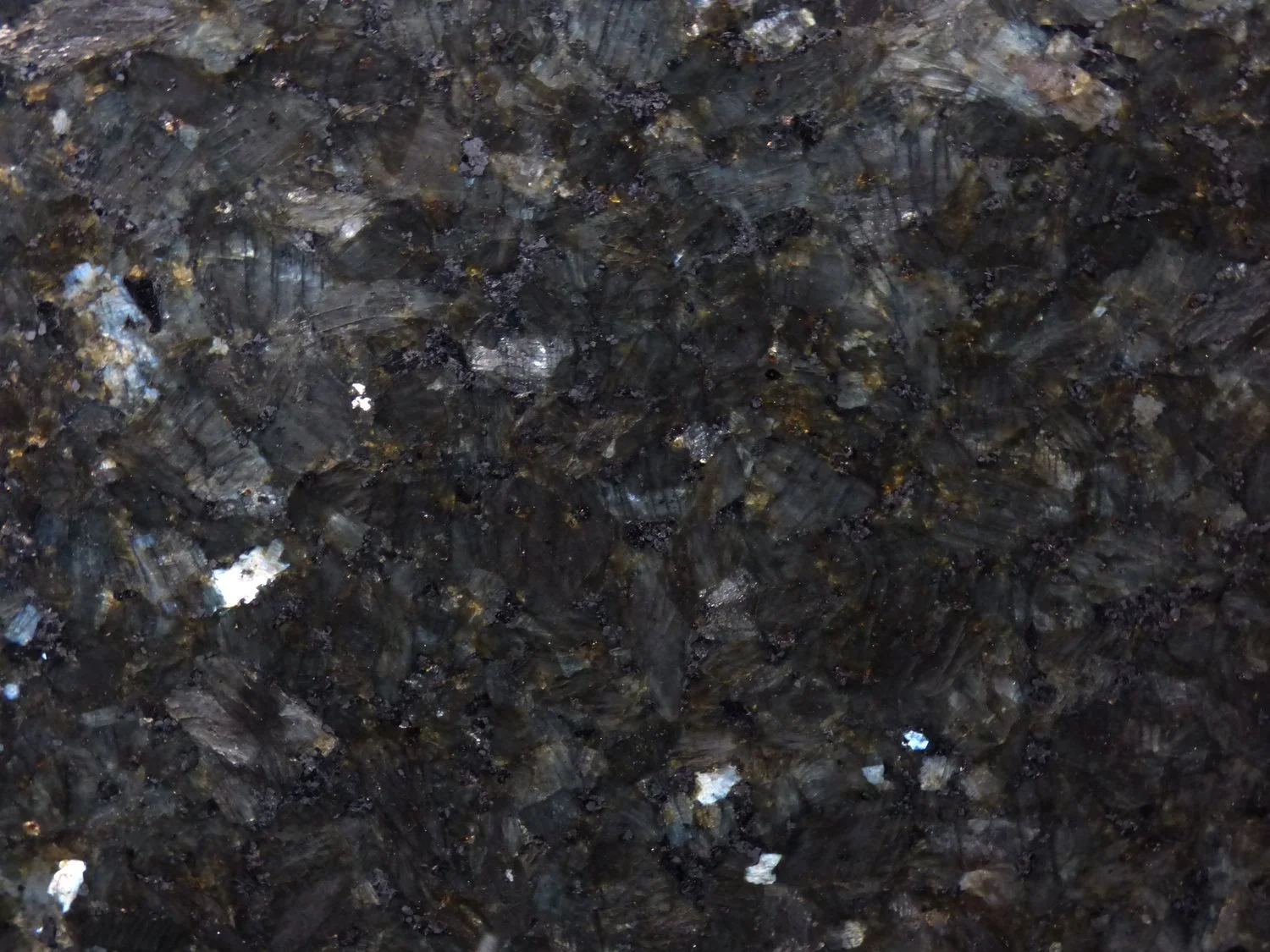 Emerald Pearl granite close up