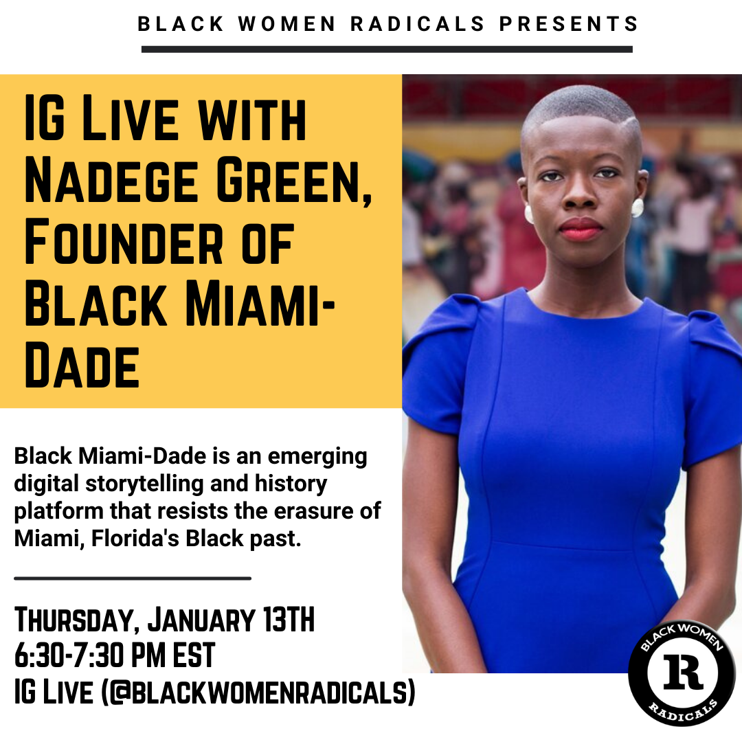 Upcoming Conversation with Nadege Green, Founder of Black Miami-Dade 