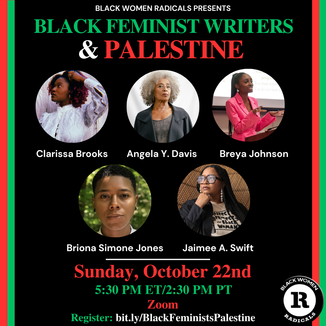 Upcoming Event: Black Feminist Writers and Palestine