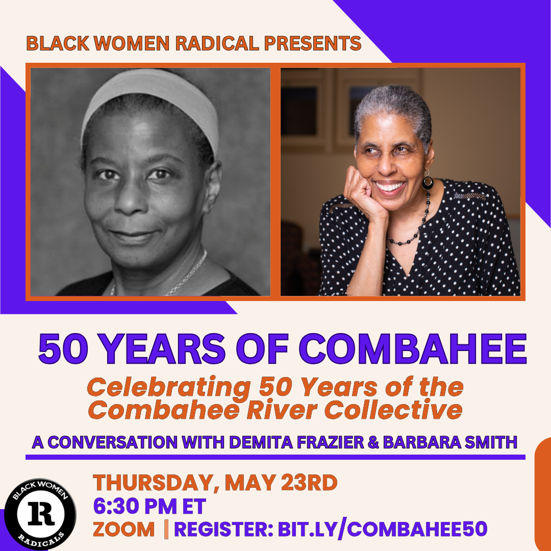 Upcoming Event: 50 Years of Combahee - A Conversation with Demita Frazier and Barbara Smith