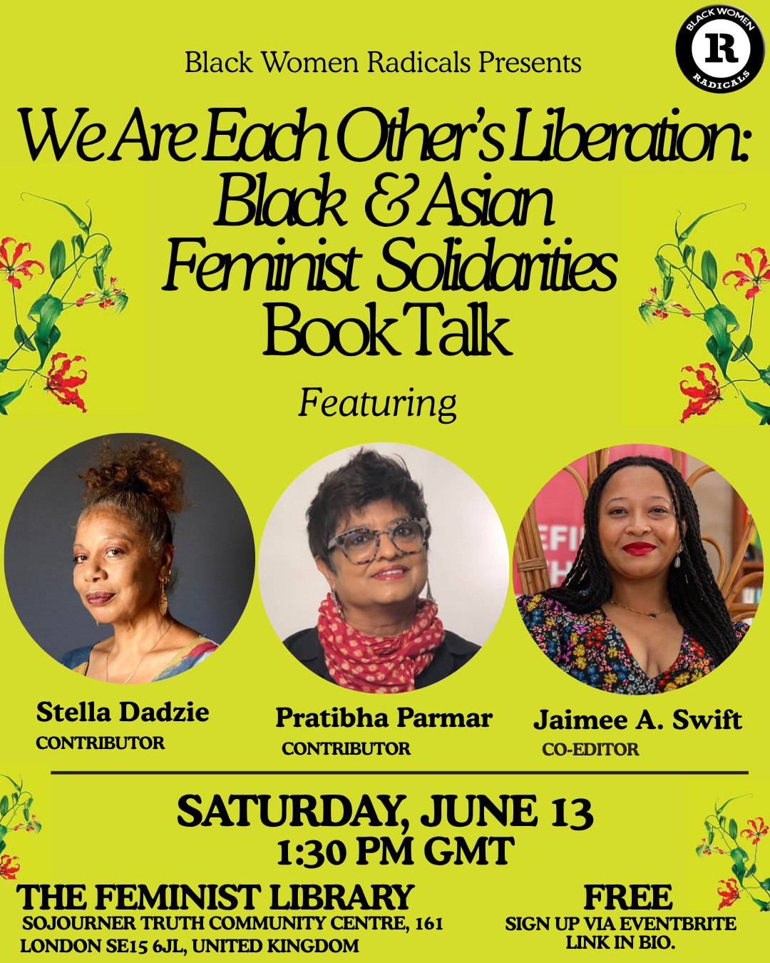 Upcoming Event: We Are Each Other's Liberation: Black &amp; Asian Feminist Solidarities Book Talk (London)
