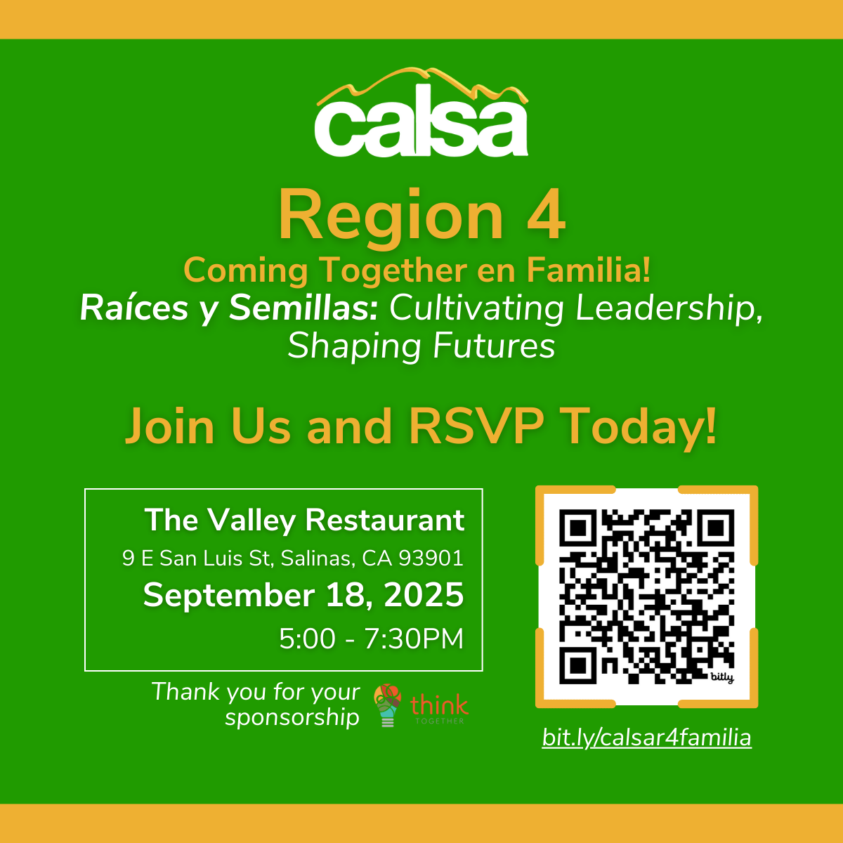 Region 4 - Coming Together en Familia! Raíces y Semillas: Cultivating Leadership, Shaping Futures