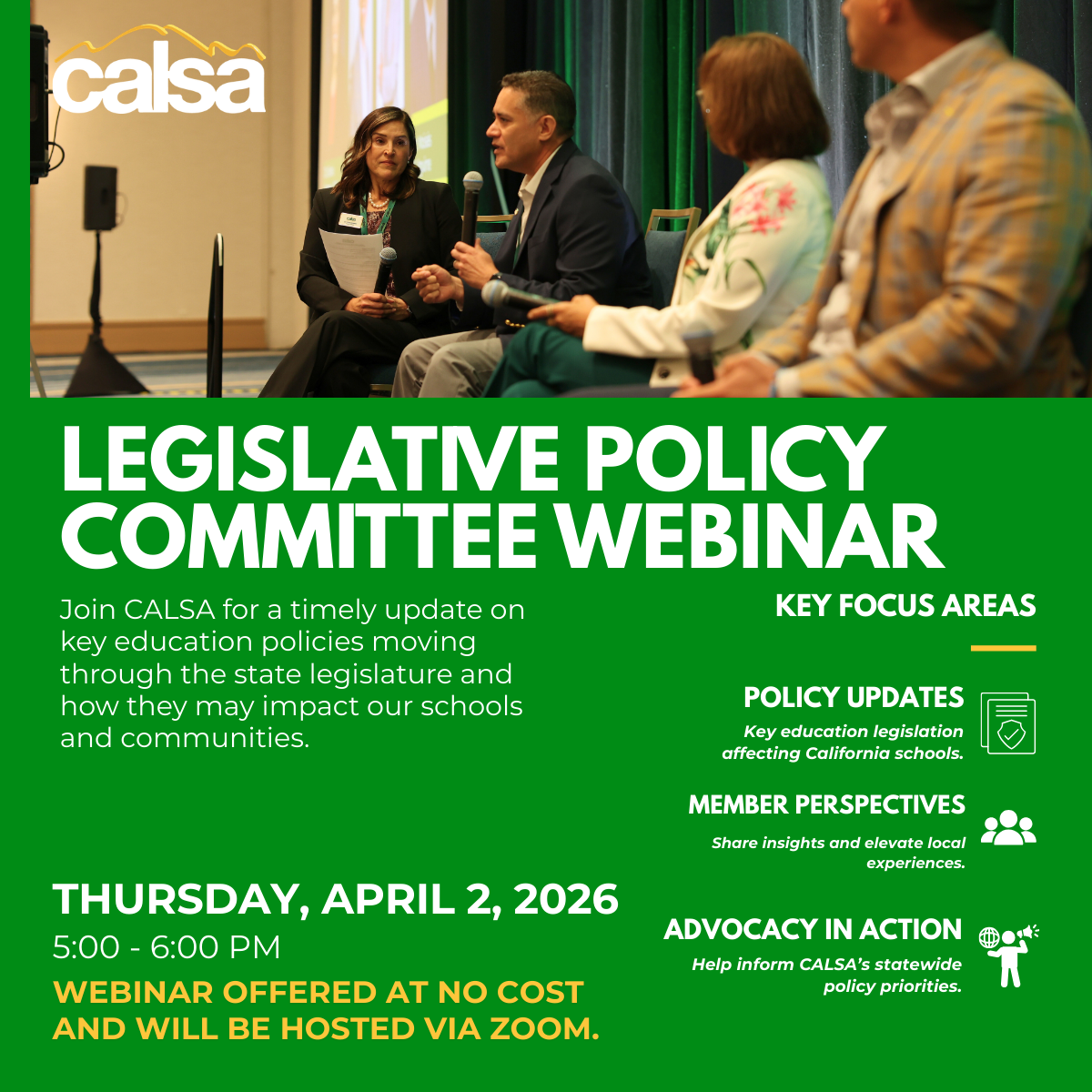CALSA Legislative Policy Committee Webinar