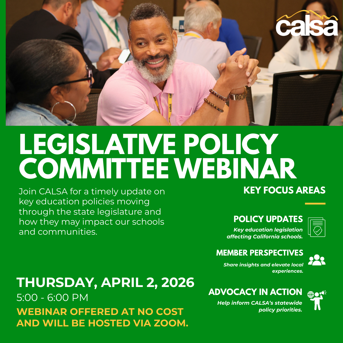 CALSA Legislative Policy Committee Webinar