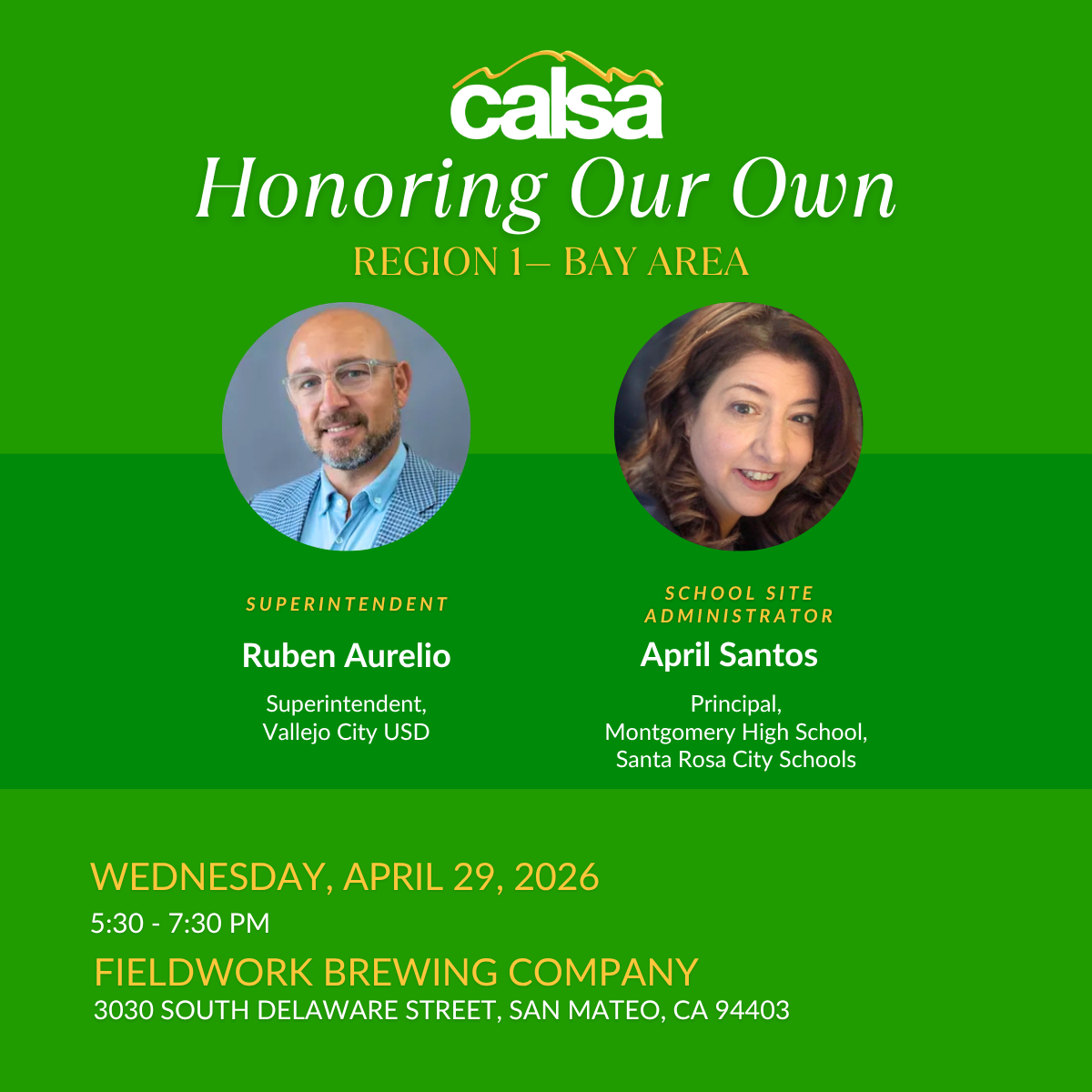 REGION 1, HONORING OUR OWN