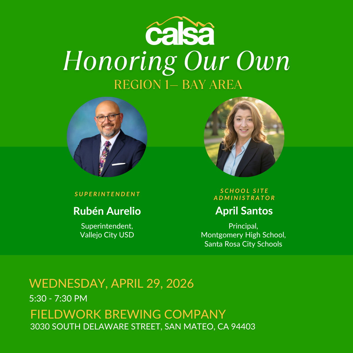 REGION 1, HONORING OUR OWN