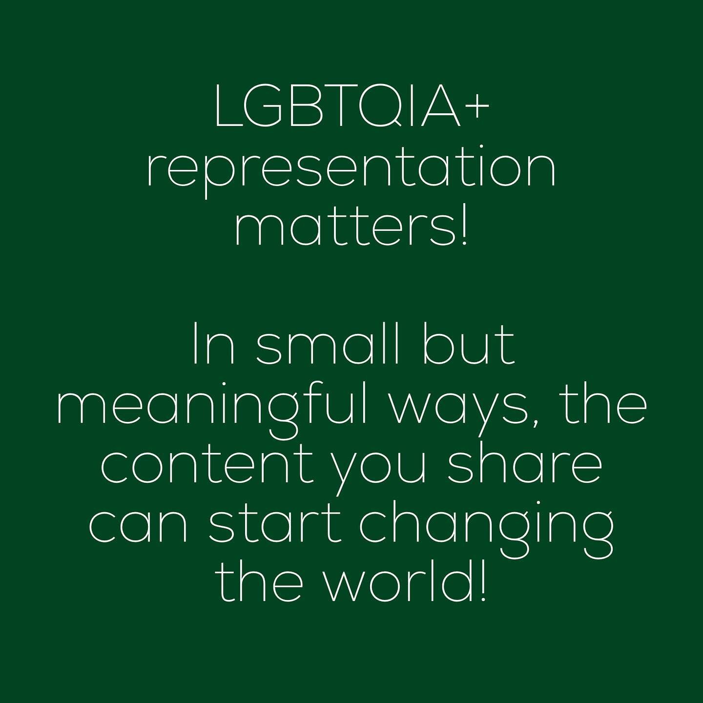 Dear helping professionals of Instagram: you have a powerful opportunity to share content that represents LGBTQIA+ individuals, couples and families. Please help change the zeitgeist one message at a time 🏳️&zwj;🌈 Swipe for a good example &mdash;&g