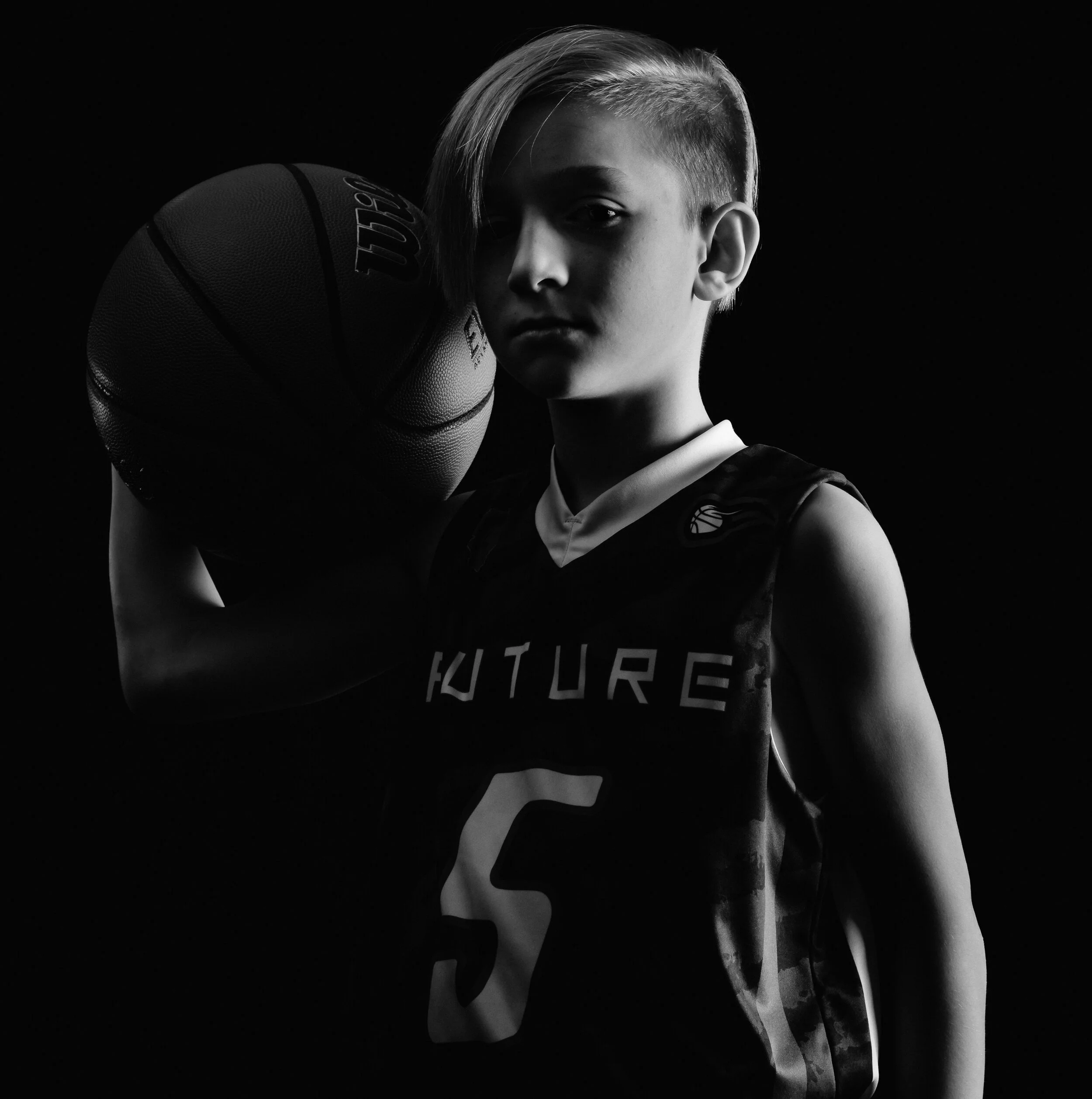 Isaac muscle ball BW.JPG