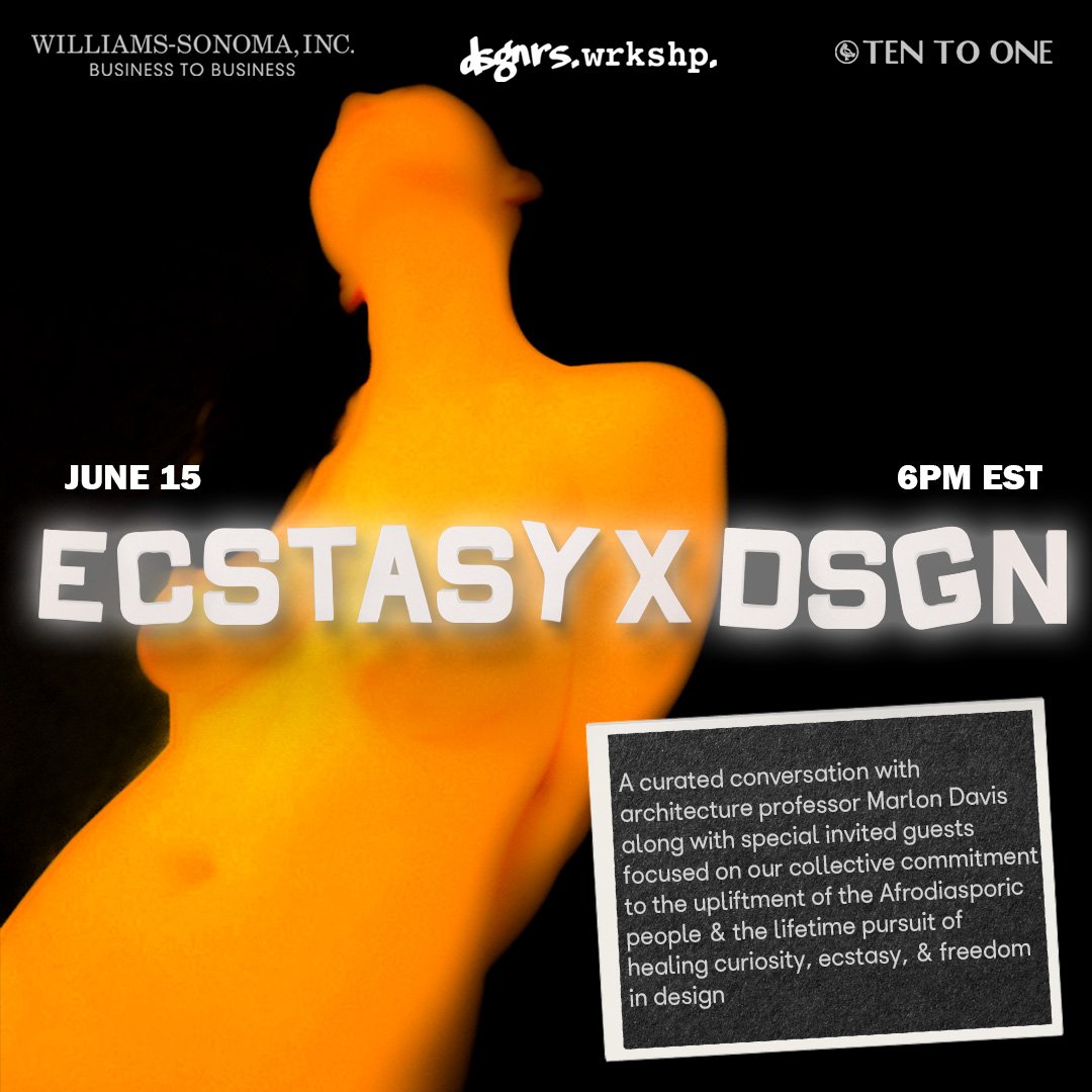  The ultimate aim of the discussion is to encourage a holistic approach to design practice that promotes healing, curiosity, responsibility, &amp; purpose allowing for fulfilment and ecstasy in our daily life through a framework of freedom 