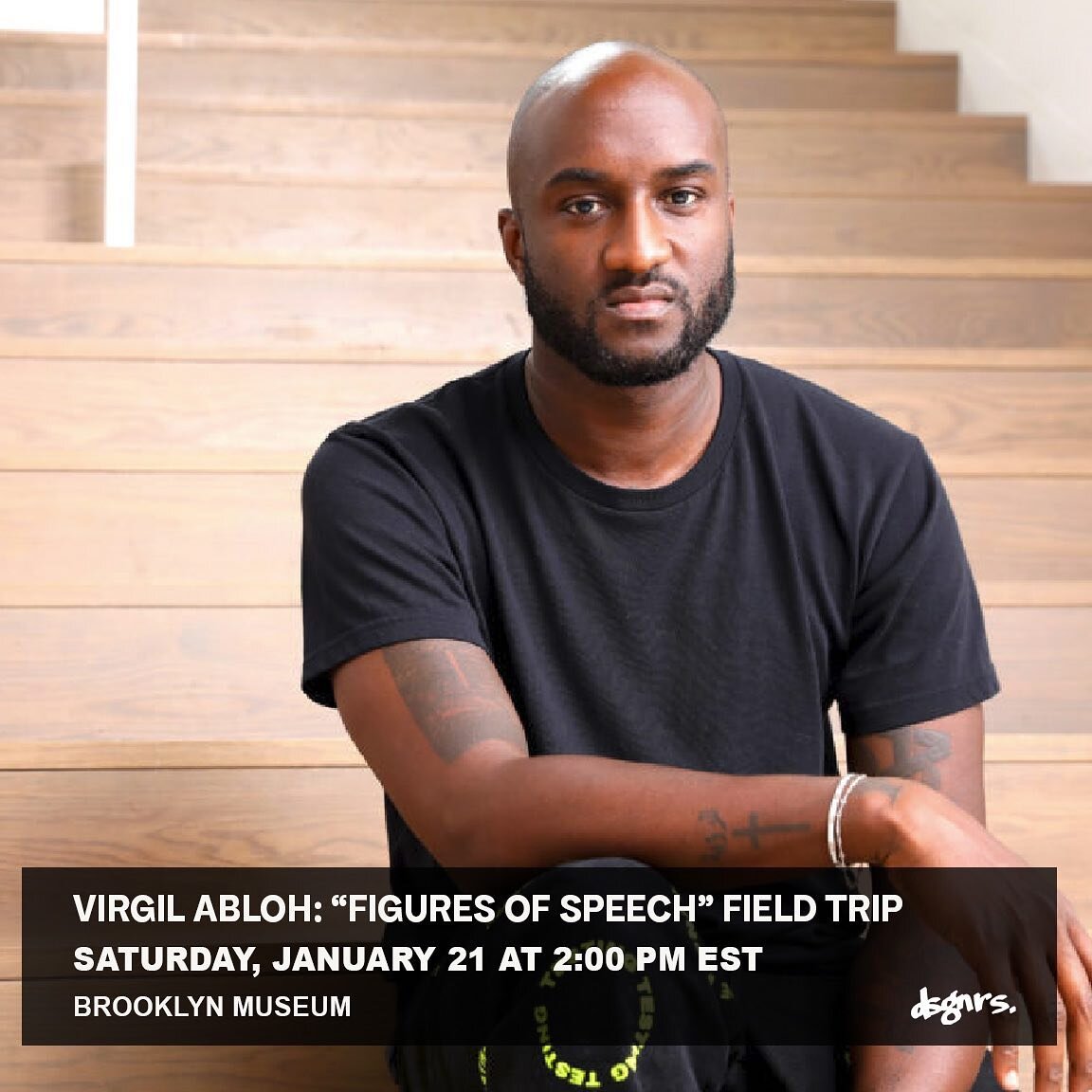 Join us for a guided tour of the incredible work of multidisciplinary #dsgnr @virgilabloh in &quot;Figures of Speech&quot; curated by @sirsargent, closing this month!

Leading our tour is @gagosian&rsquo;s own @diallosimonponte (we thank you!) 🙏🏿

