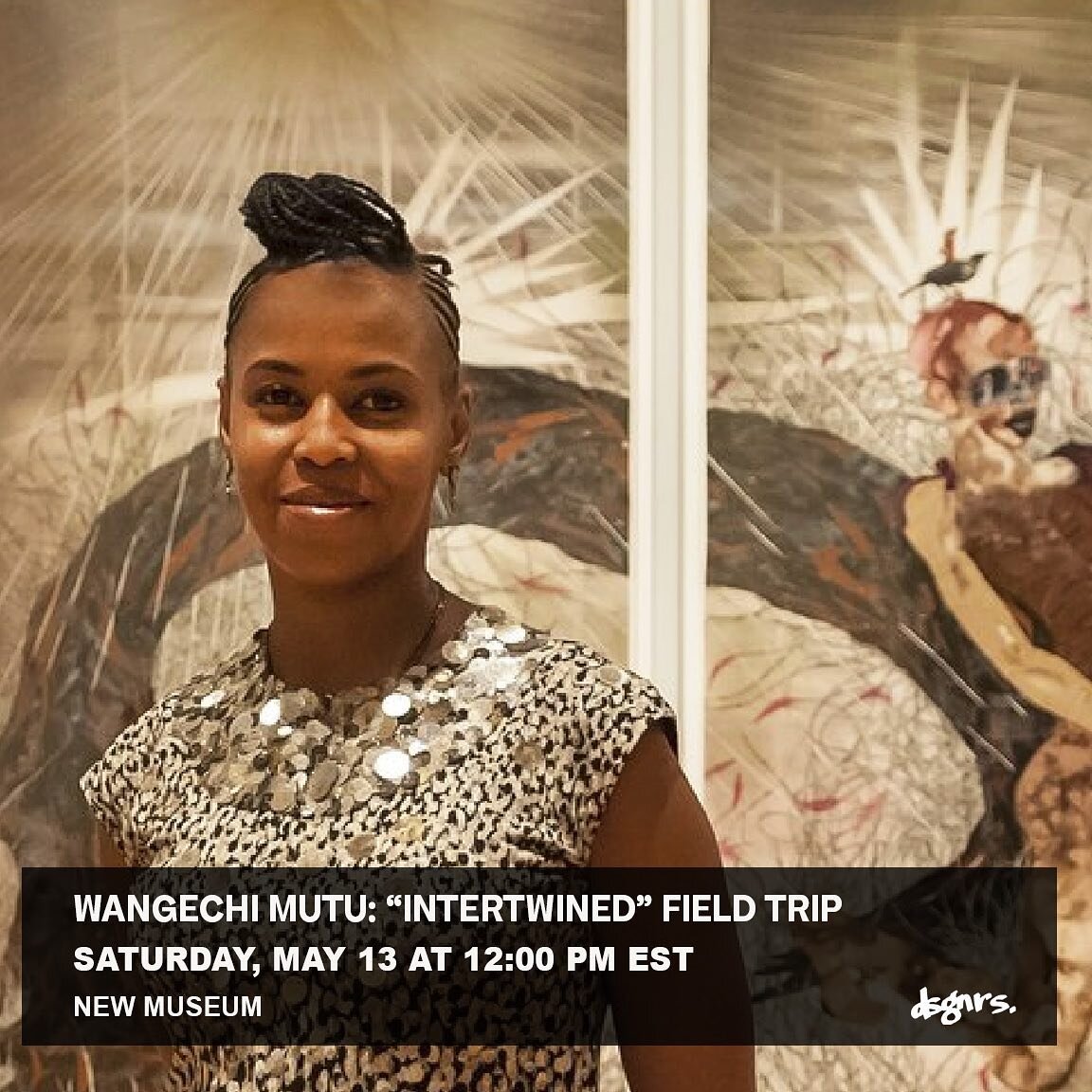 Y'all, we&rsquo;re back with another frolic!

How can we begin viewing our own practices in conversation with Afrofuturism? 👽✊🏿🛸 Come find out!

Please join us for a guided tour of&nbsp;@wangechistudio&rsquo;s &ldquo;Intertwined&rdquo;&nbsp;@newmu