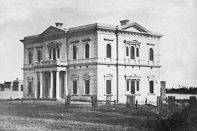 Public Library/South Australian Institute Building, North Terrace, Adelaide, circe 1865. State Library of South Australia. B 41736.