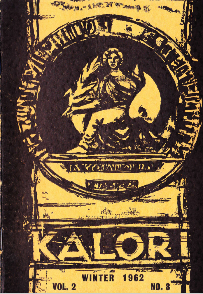 KALORI | Volume 2 No 8 1962 | Cover design by Lance Lewis