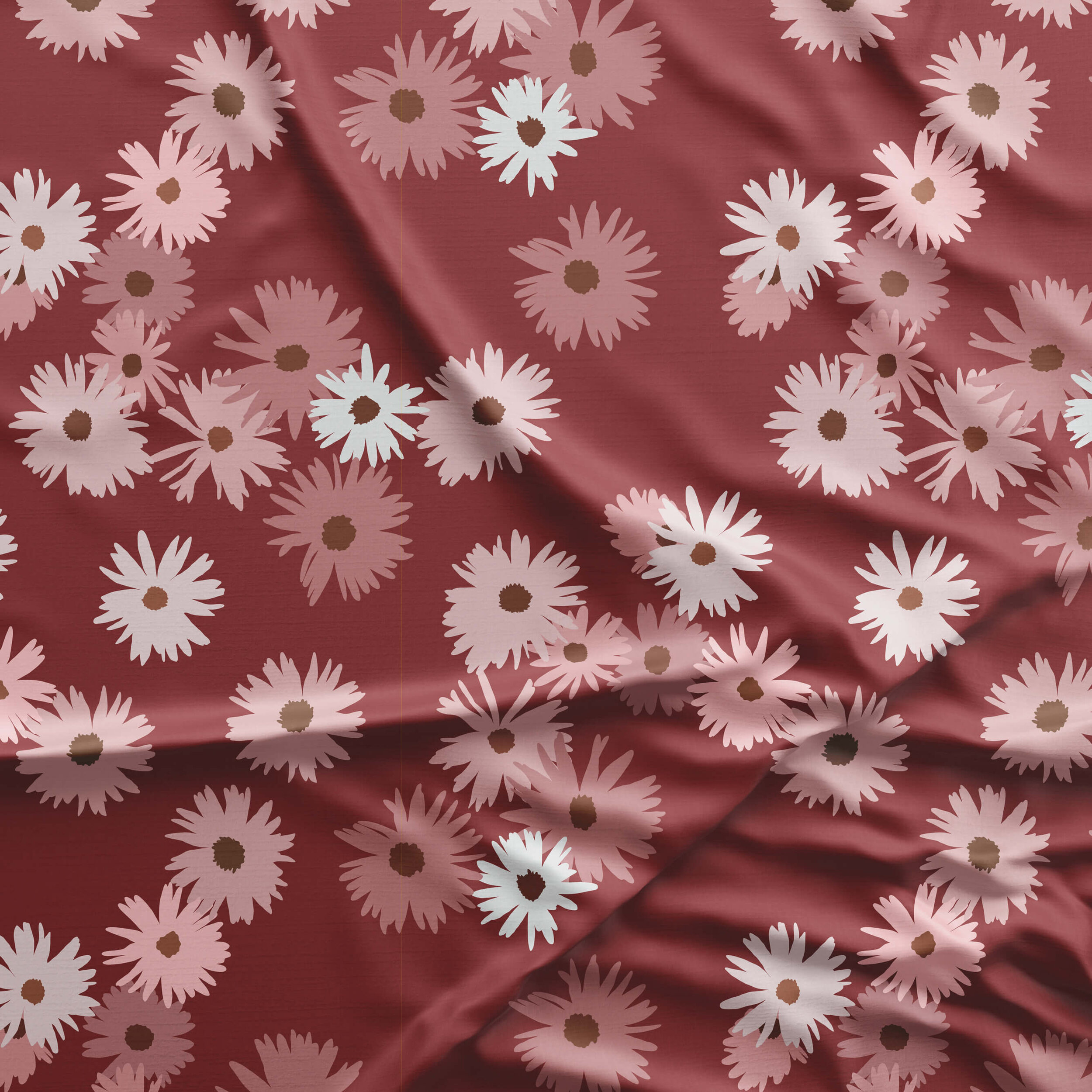 Aster Flower Dusty Red