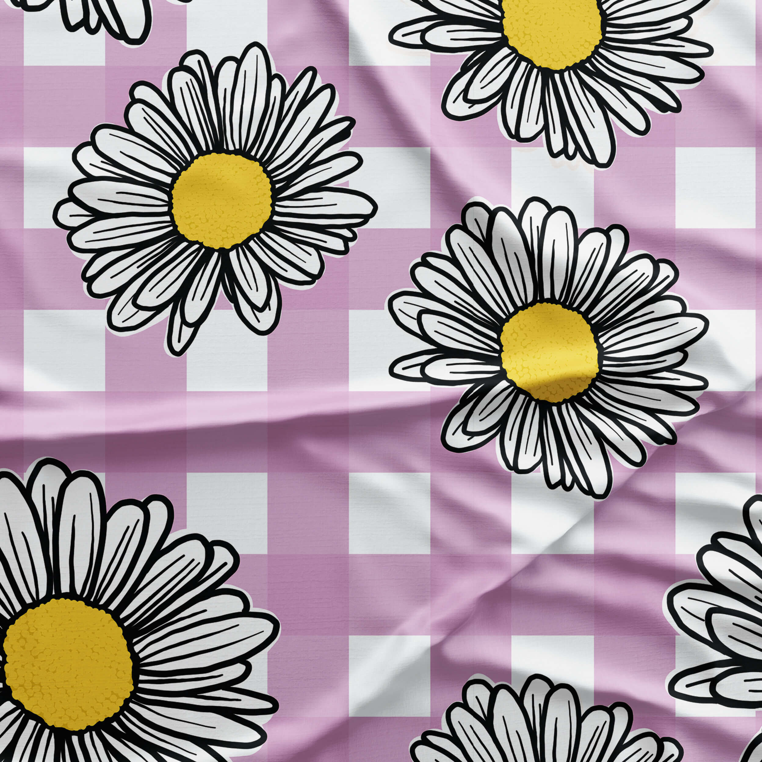 Daisy's on Lilac Gingham