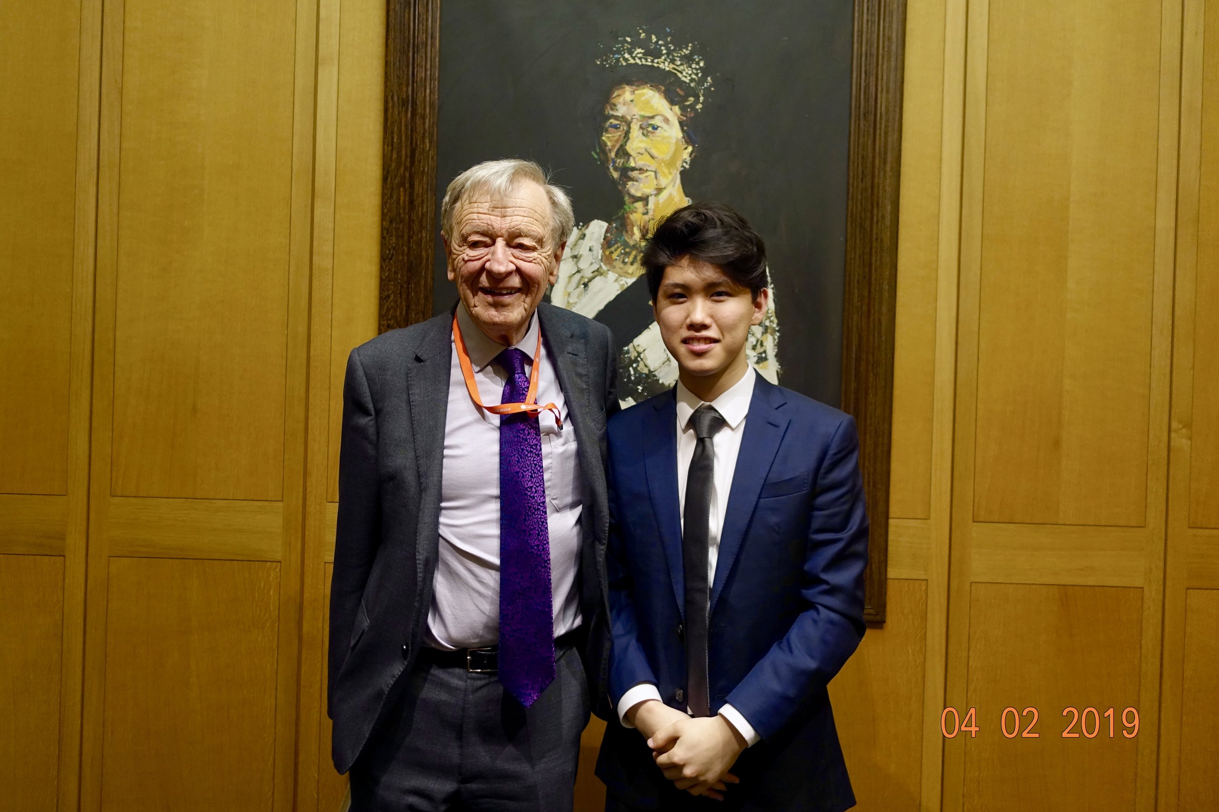 With Lord Alf Dubs, Holocaust Survivor & MP