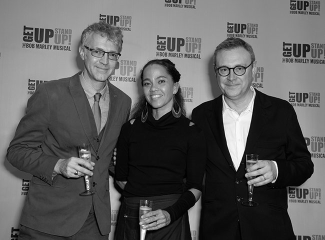 Press Night for Get Up Stand Up, with choreographer Shelley Maxwell and playwright Lee Hall. Photo by Craig Sugden.