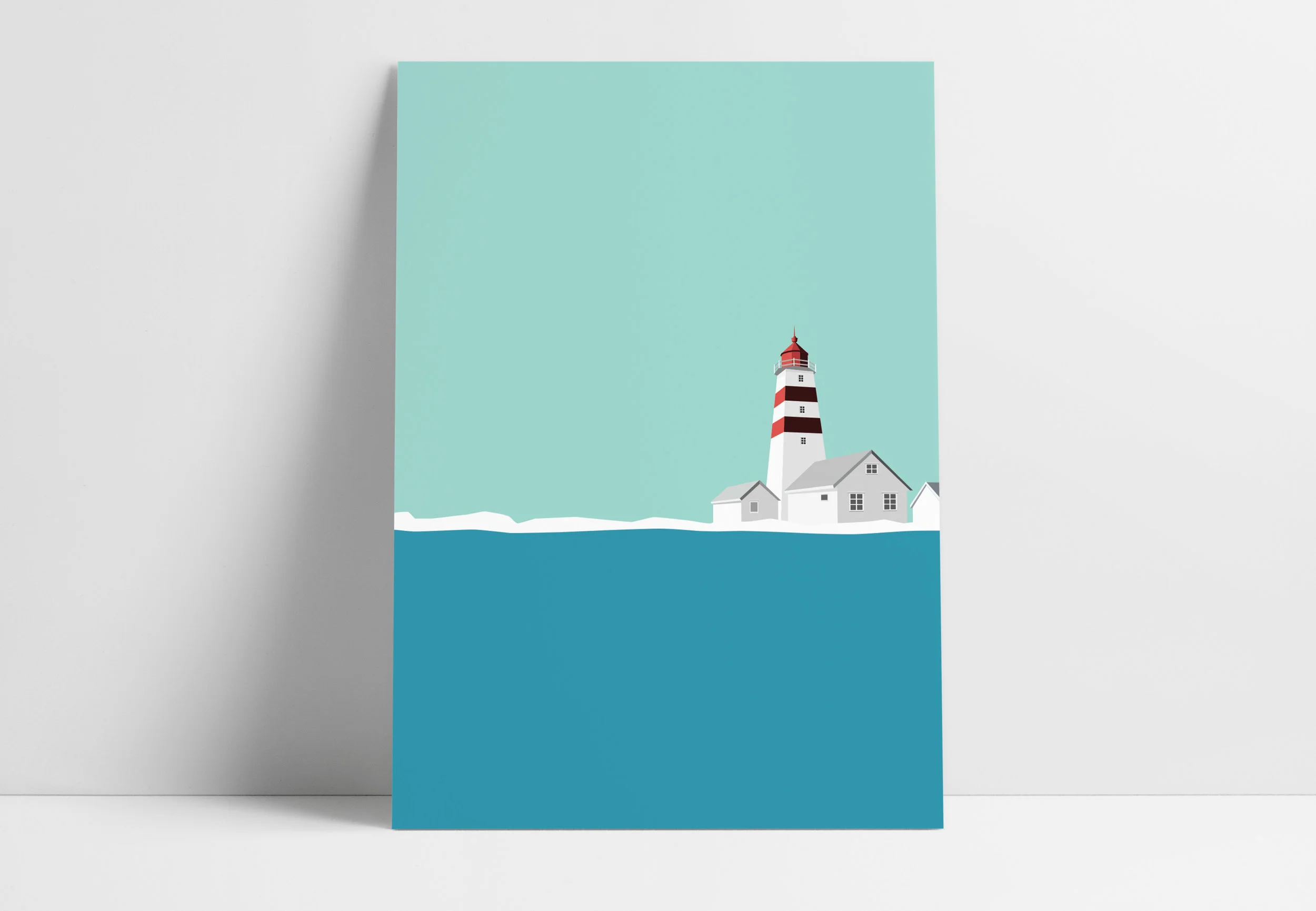 Alnes Lighthouse. Card